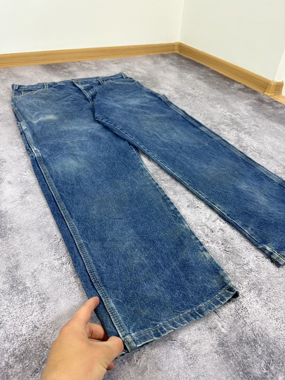 Dickies Vintage Dickies USA Cargo Denim Carpenter Hype Work Pants Size US 38 / EU 54 - 10 Thumbnail