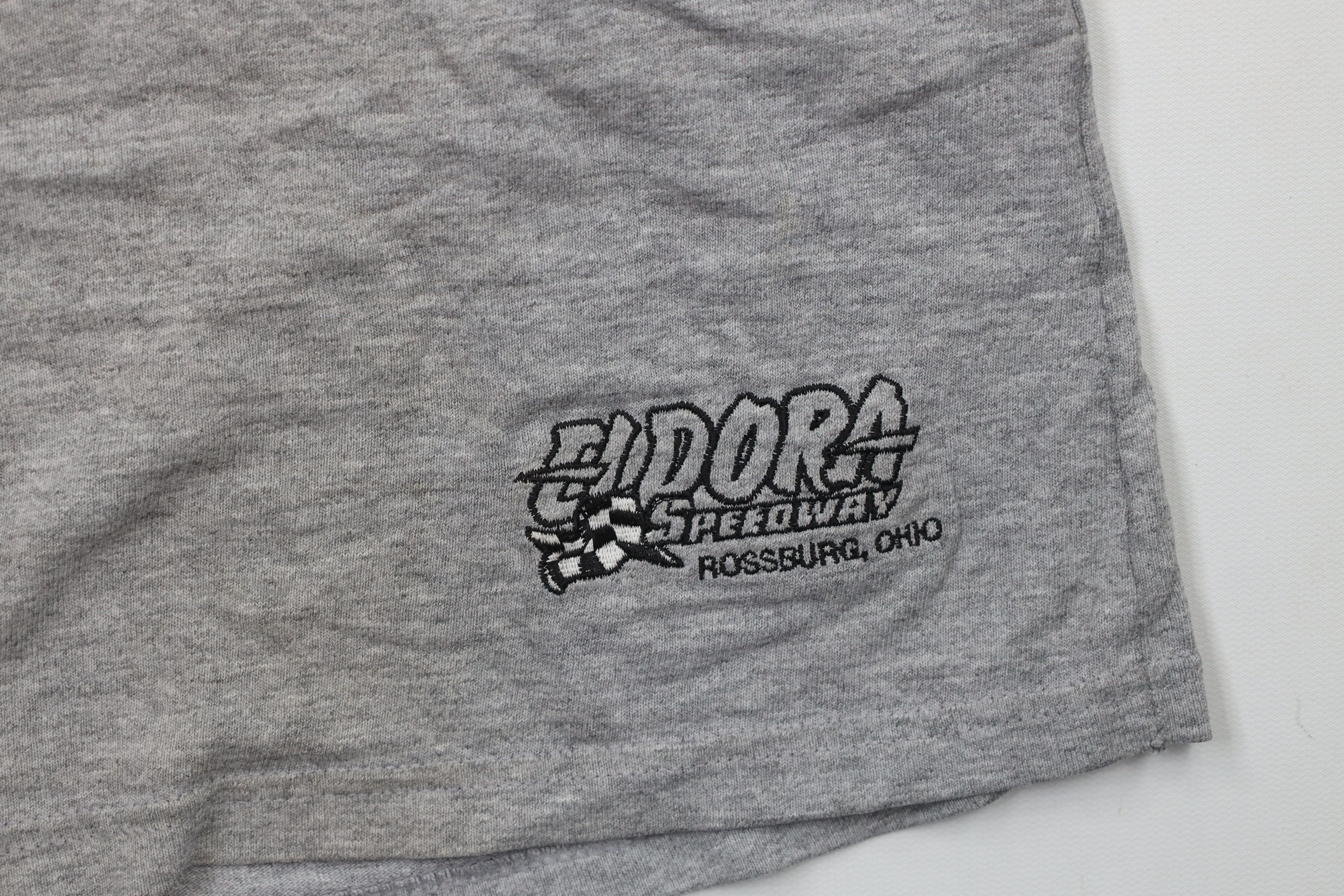 Vintage Vintage 90s Eldora Speedway Racing Above Knee Shorts Gray Size US 36 / EU 52 - 5 Thumbnail