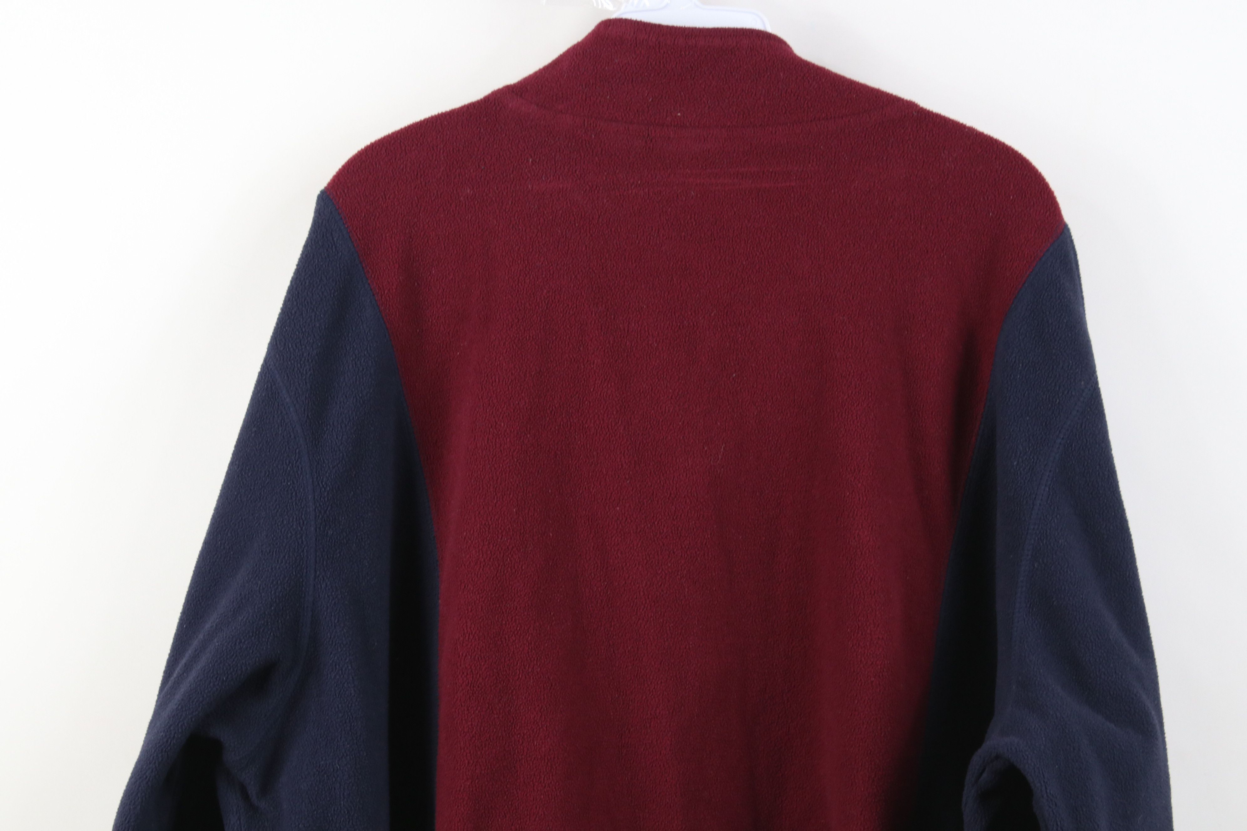 Vintage Vintage 90s Streetwear Block 1/4 Zip Fleece Pullover Sweater Size 3XL / US 20-22 - 9 Thumbnail