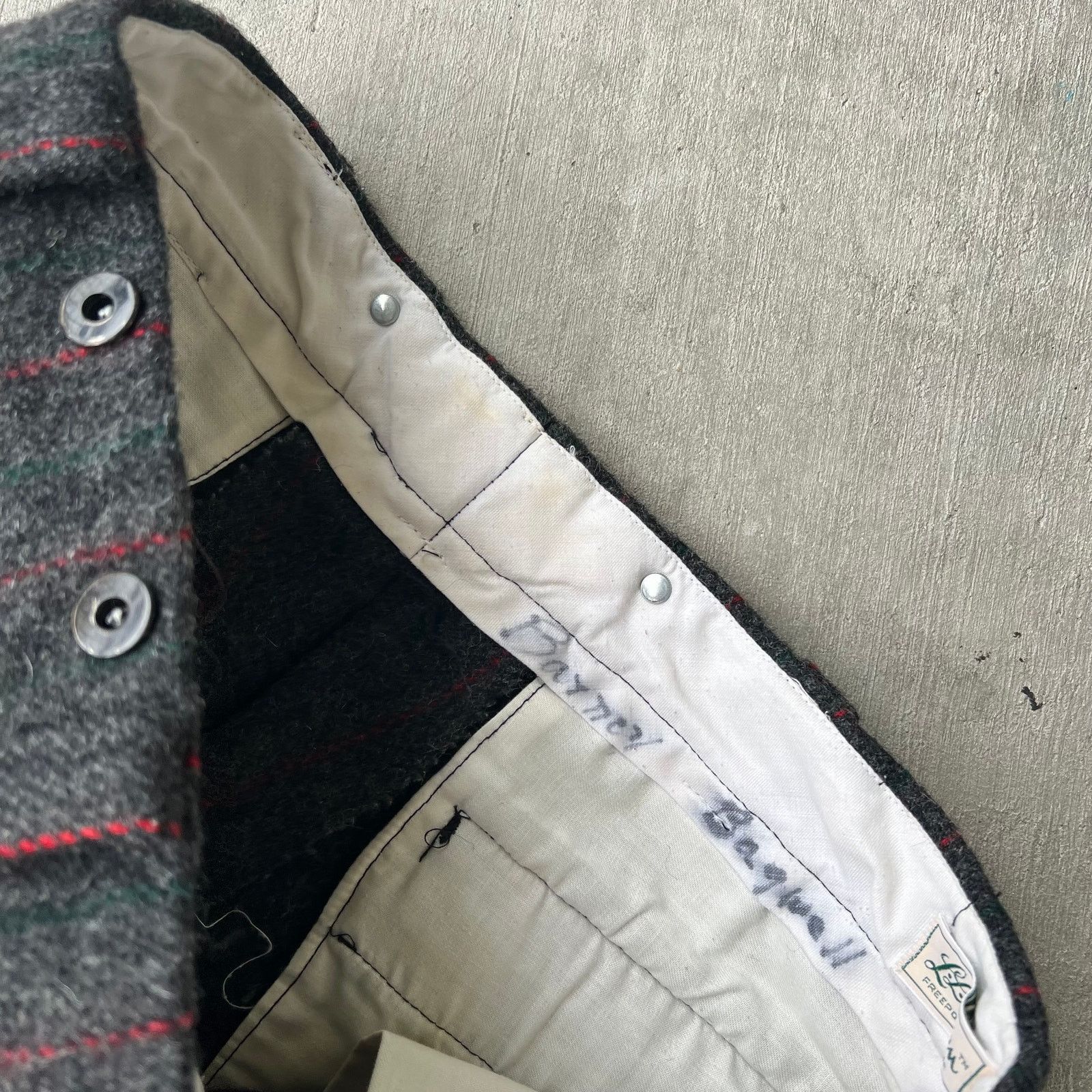 L.L. Bean Vintage LL Bean wool trouser striped pants Size US 35 - 3 Thumbnail