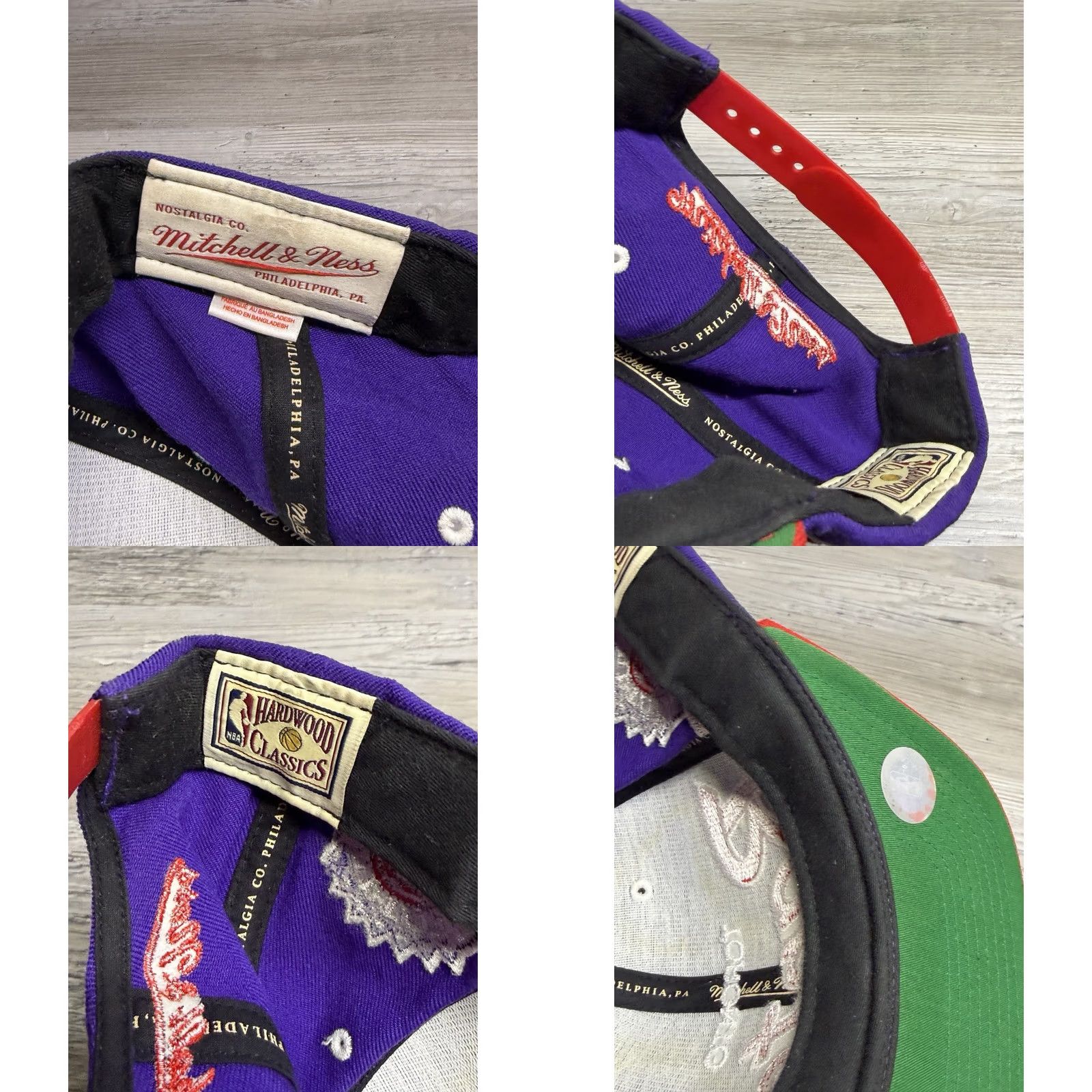 Mitchell & Ness MITCHELL & NESS NBA Toronto Raptors Team Script Snapback Hat Purple Red Mens OSFA Cap Size ONE SIZE - 9 Thumbnail