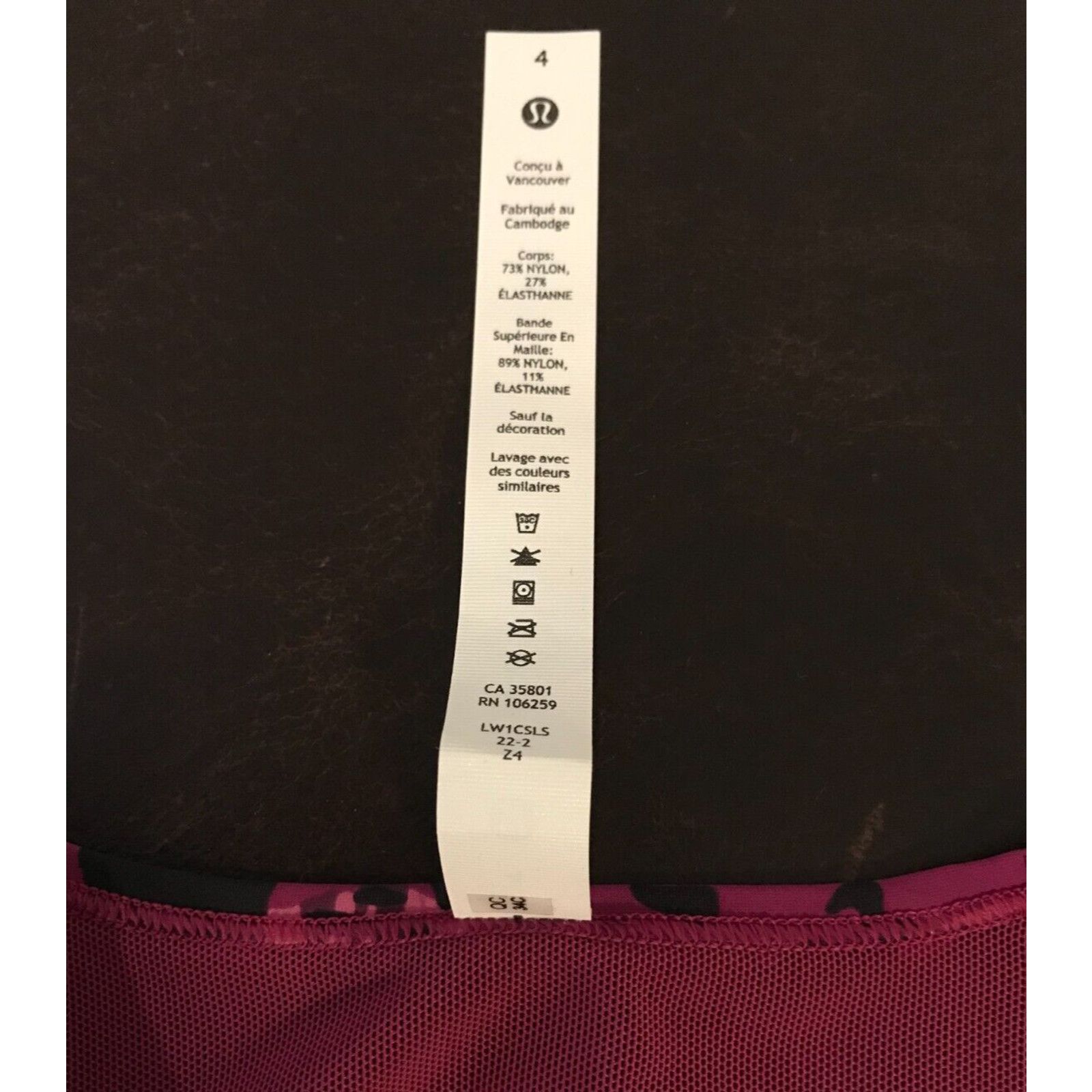 Lululemon Lululemon Women's Purple Animal Print Sculpt Tank Back Vent Size S / US 4 / IT 40 - 10 Thumbnail