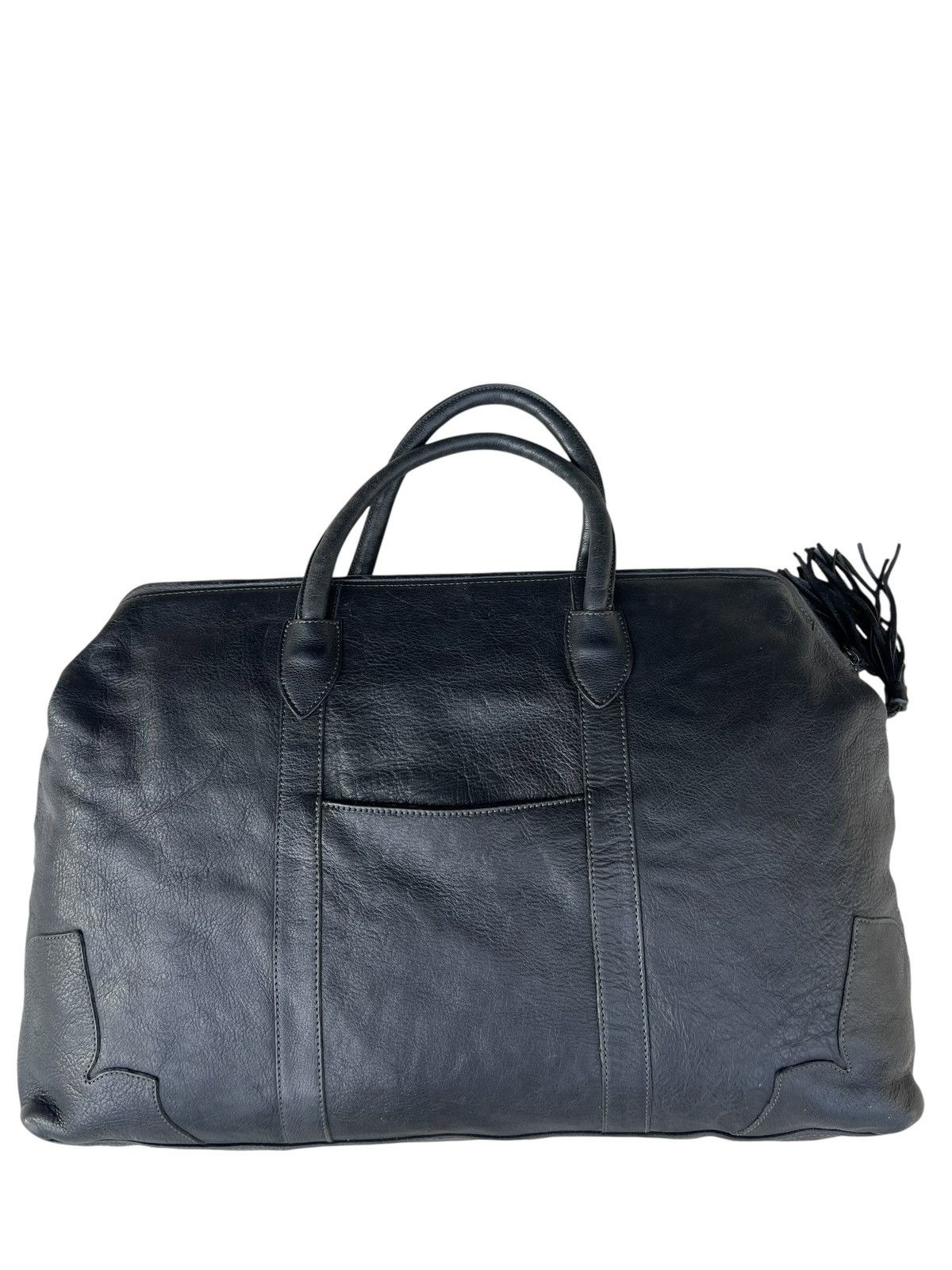 Porter IBIZA Japan Distressed Patina Black Leather Doctor Bag Size ONE SIZE - 4 Thumbnail