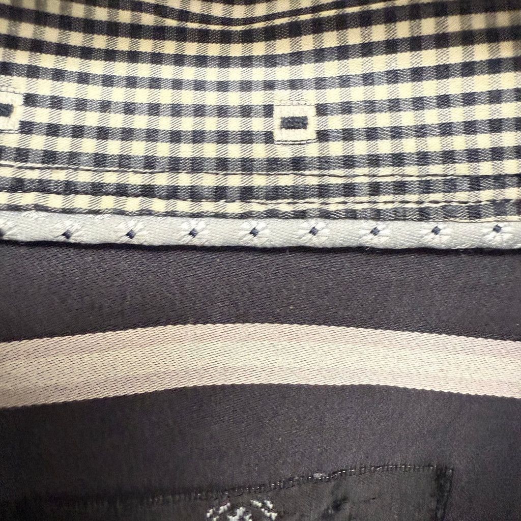BUGATCHI Men's Bugatchi Button Down Shirt Med Black/White Striped Size US M / EU 48-50 / 2 - 9 Thumbnail