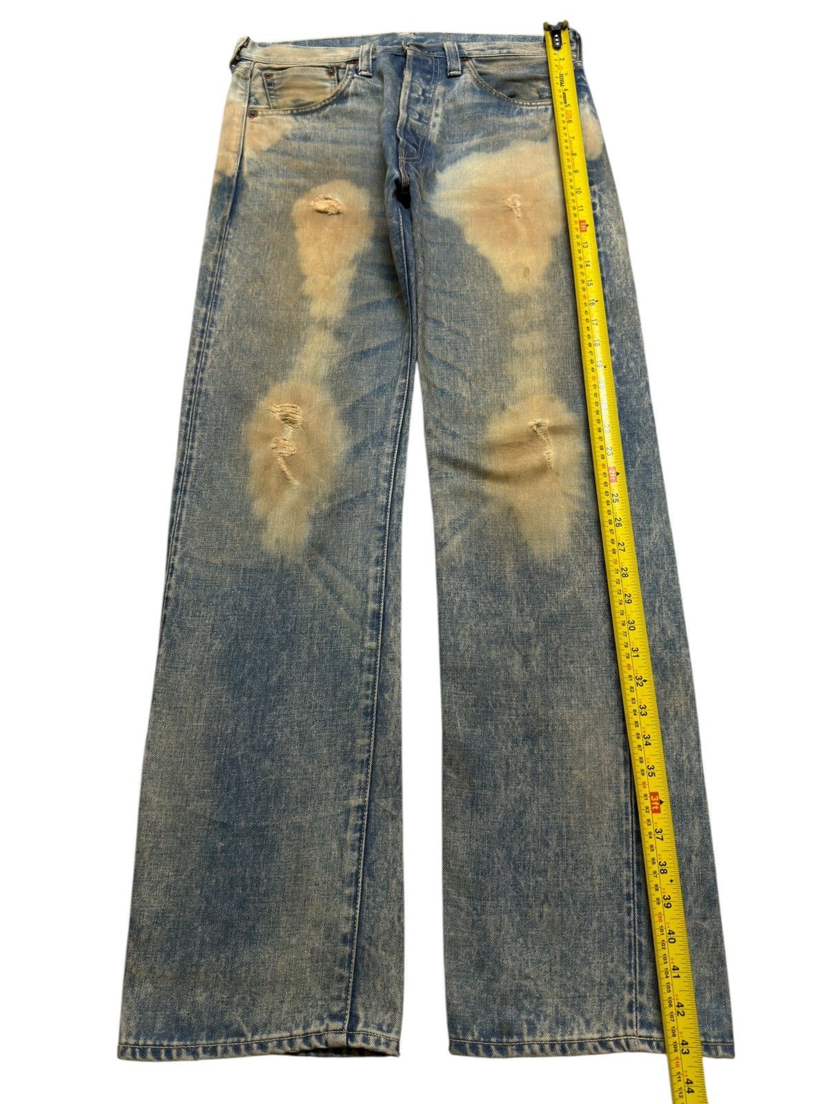 Levi's Vintage 90s Levis 501xx Selvedge Big E Acid Wash Straight Size US 33 - 13 Thumbnail