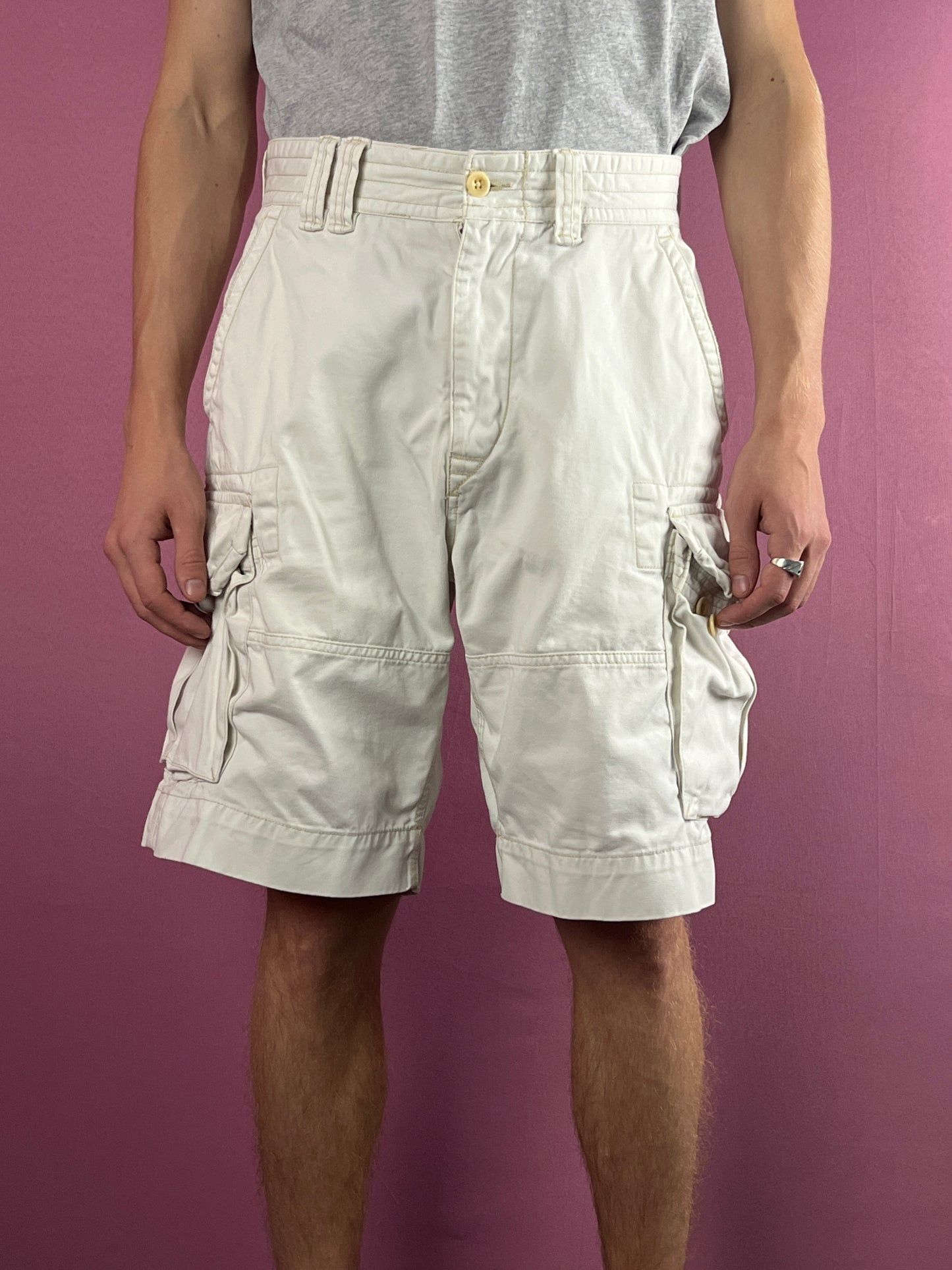 Polo Ralph Lauren × Vintage 90s Polo Ralph Lauren Vintage Men's Cargo Shorts - 31 Size US 31 - 2 Thumbnail