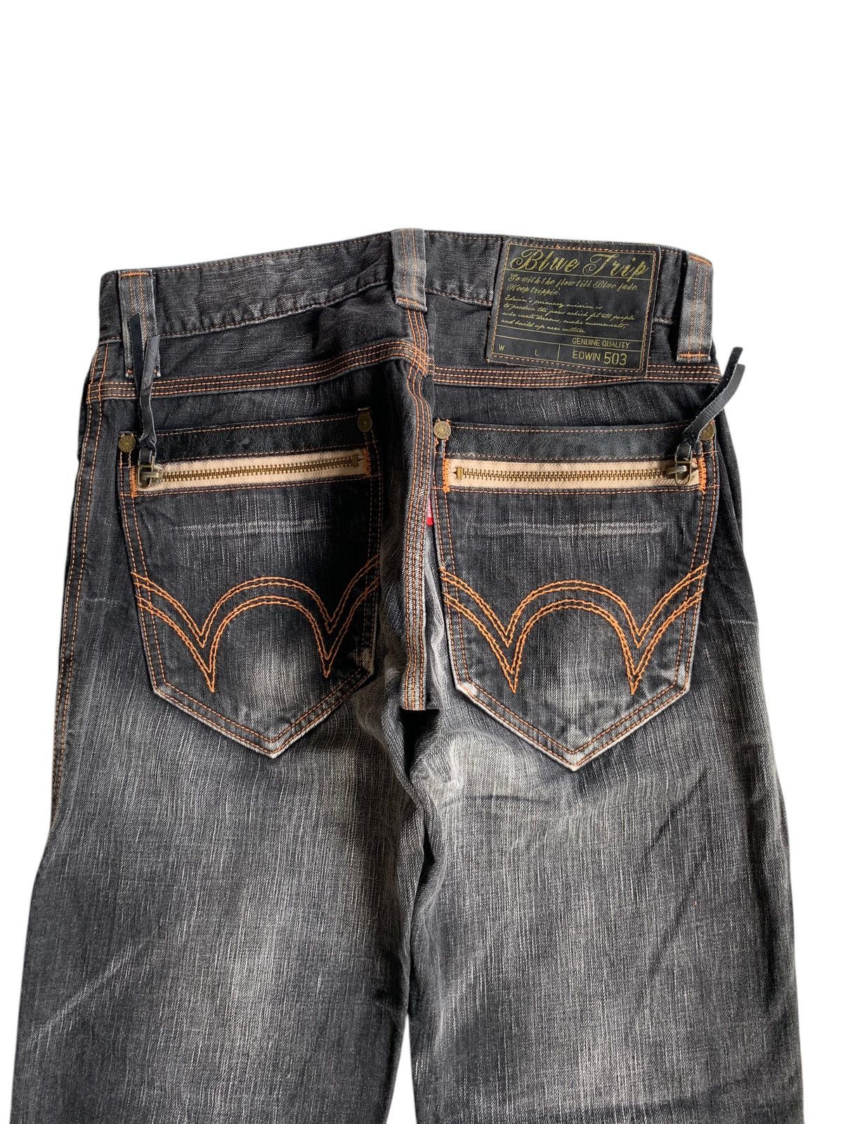 Edwin × If Six Was Nine × Kapital EDWIN 503 NAVAJO STYLE FADED & RUSTY MUDMAX DISTRESSED DENIM Size US 31 - 7 Thumbnail