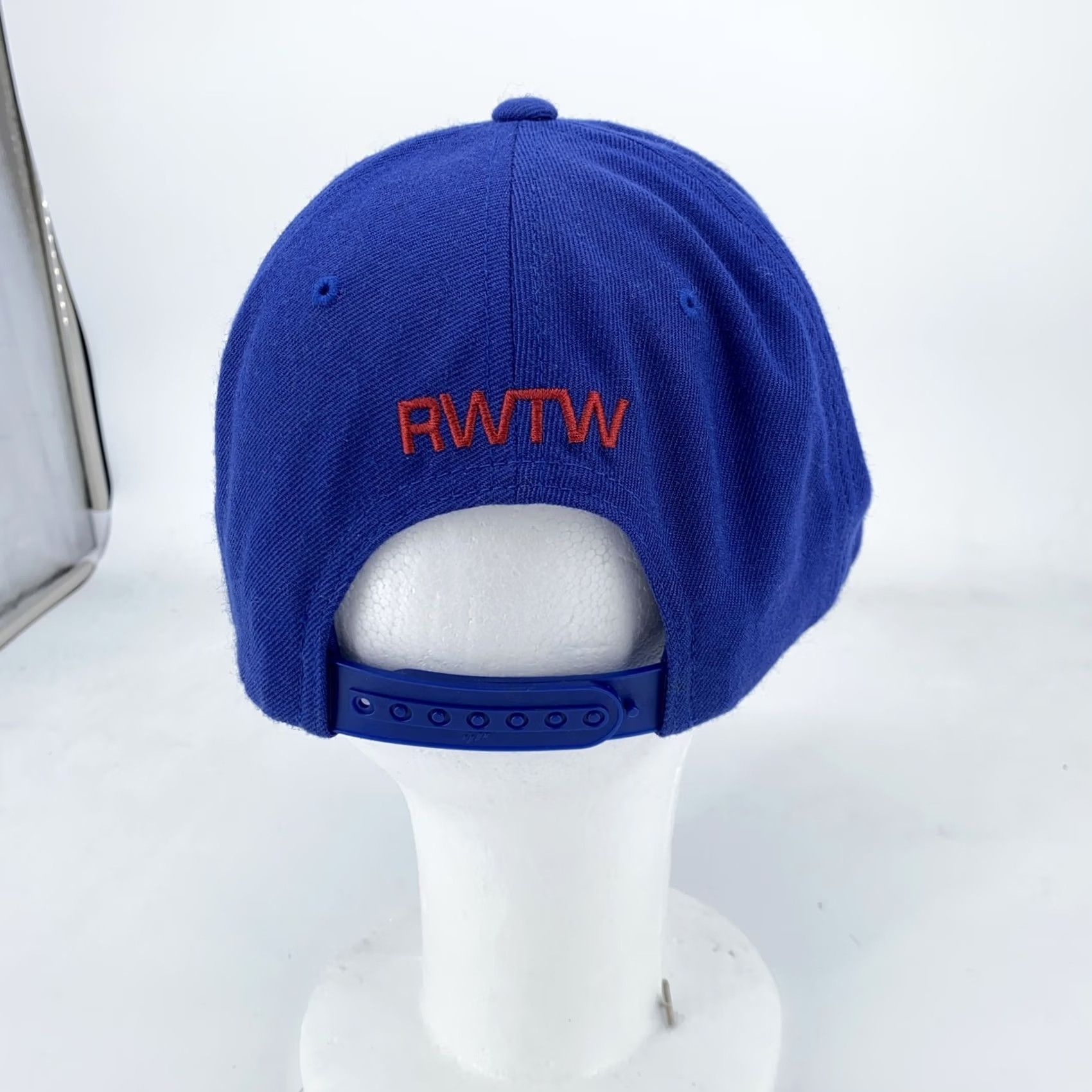 Vintage RWTW Hat Cap Snap Back Mens Blue Red Embroidered Winners Green Brim Casual Travel Classic Sports City Twill Polyester Adjustable Size ONE SIZE - 3 Thumbnail