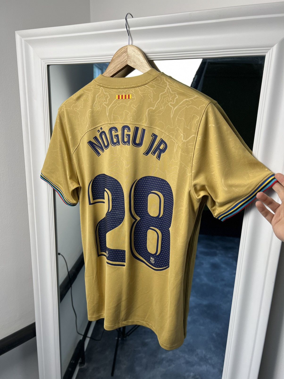 Nike Nike Barcelona Away Jersey 22/23 S Nöggu Jr #28 Size US S / EU 44-46 / 1 - 7 Thumbnail