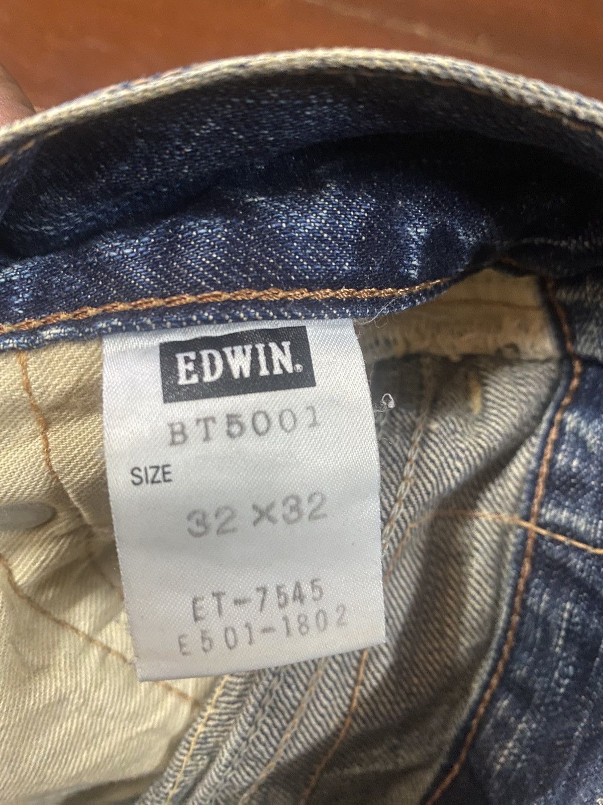 Edwin VERY RARE! EDWIN 503 FLARE mud wash stone wash distressed Size US 36 / EU 52 - 17 Thumbnail