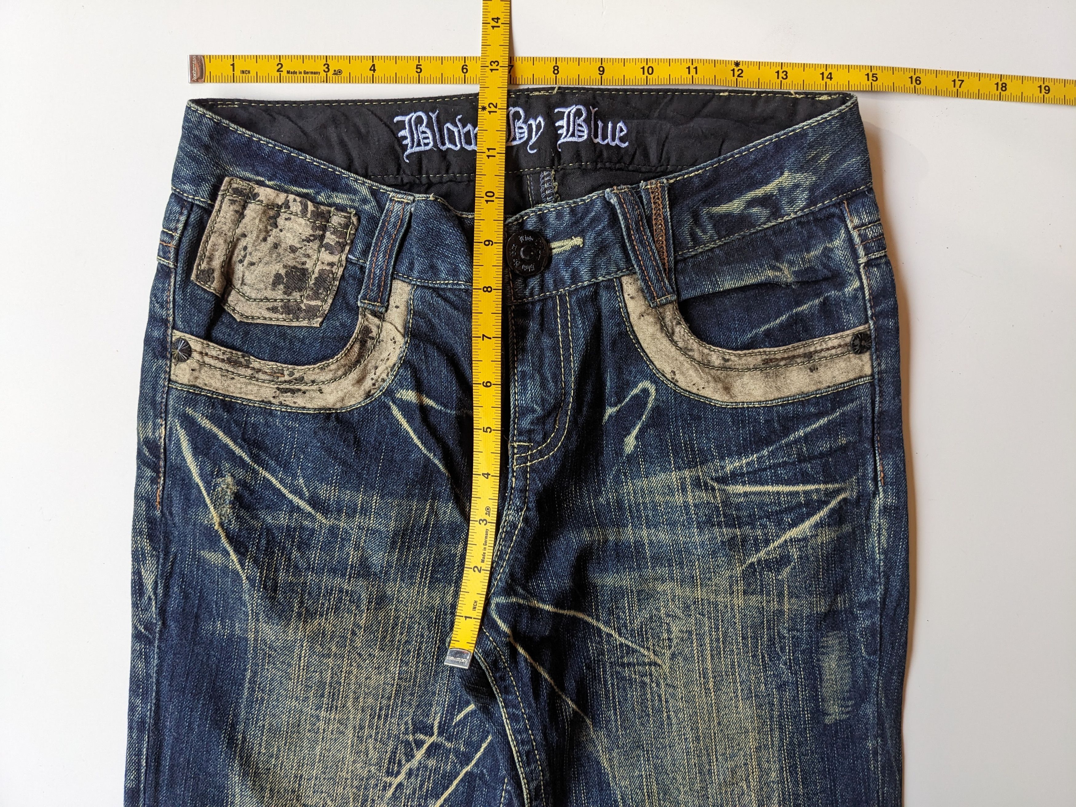 Japanese Brand Blow By Blue Flare blue to faded jeans Size US 29 - 7 Thumbnail