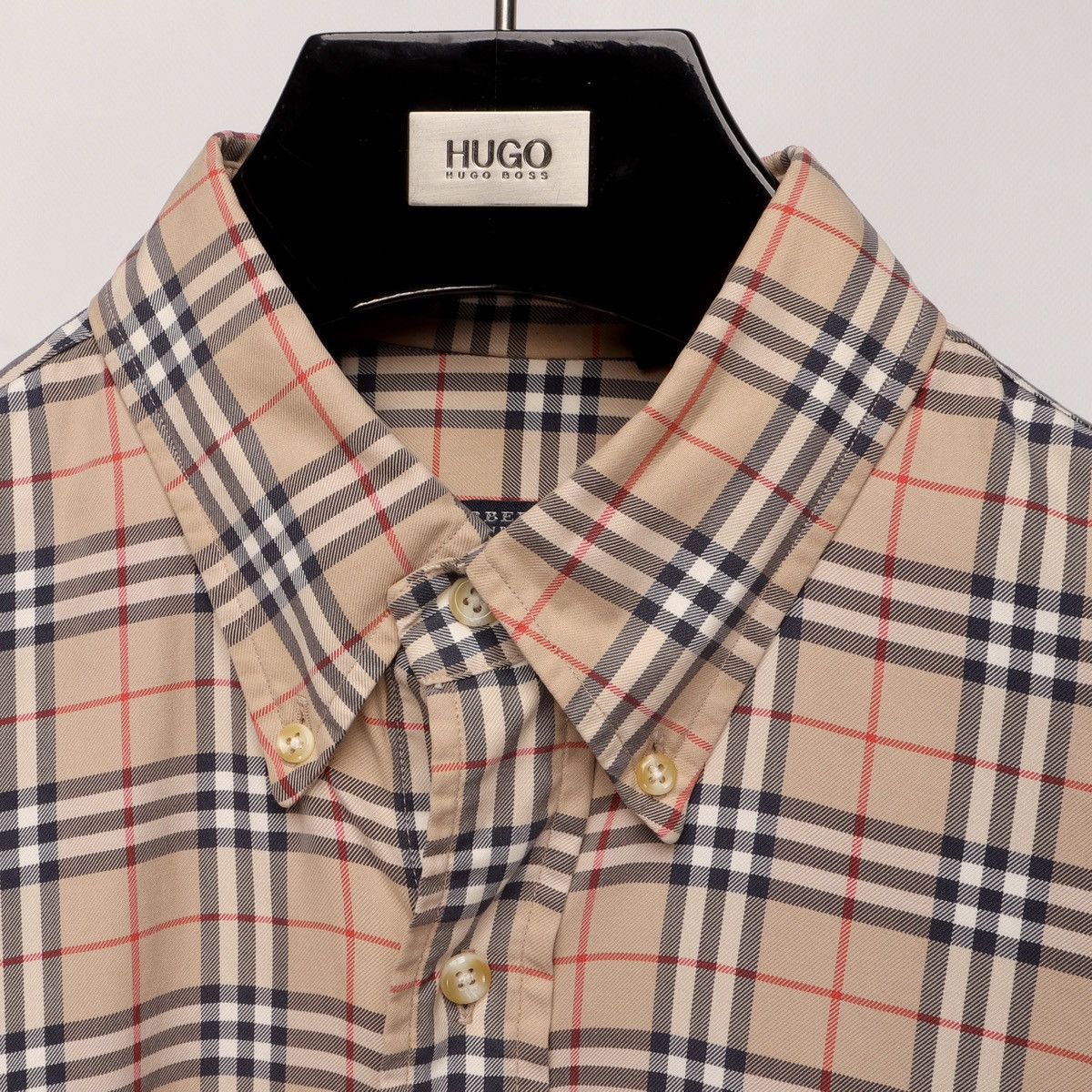 Burberry Vintage BURBERRY Nova Check Long Sleeve Shirt Made In USA Size US L / EU 52-54 / 3 - 4 Thumbnail
