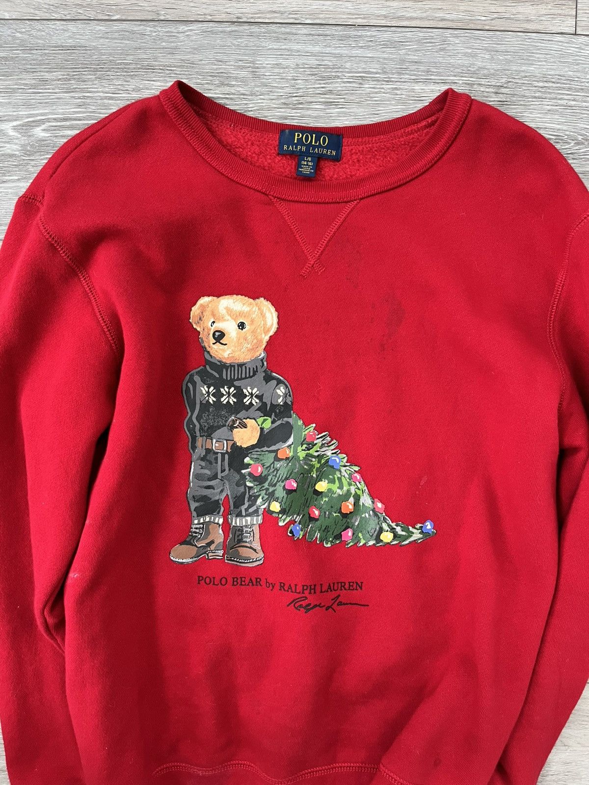 Polo Ralph Lauren Polo Bear By Ralph Lauren Long Sleeve Christmas Sweater Size US S / EU 44-46 / 1 - 4 Thumbnail
