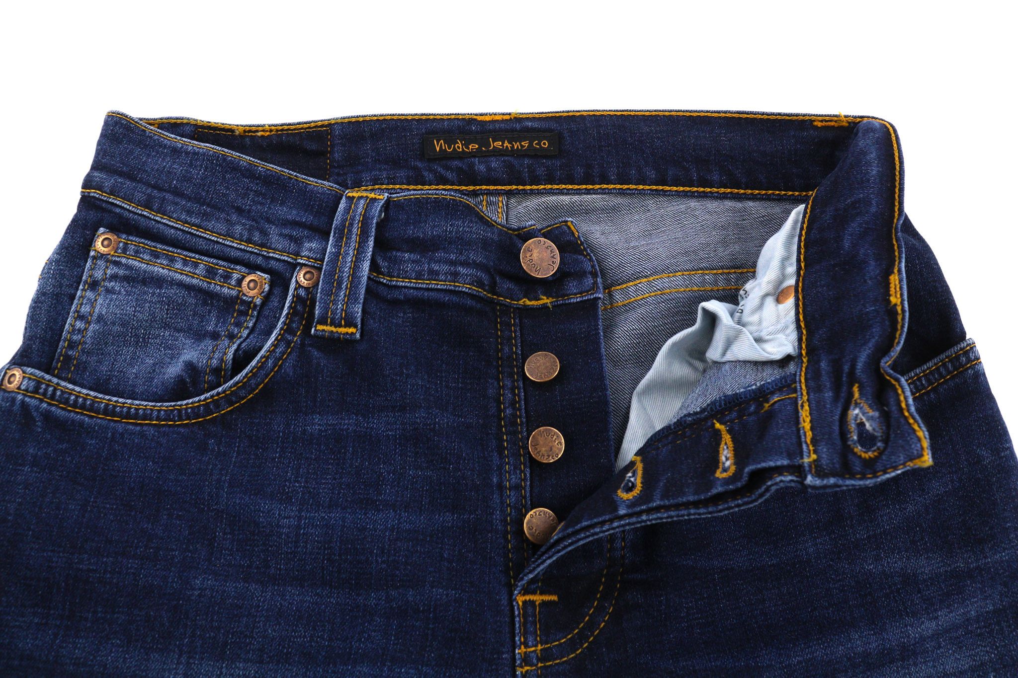 Nudie Jeans GRIM TIM W29/L32 Crosshatch Worn Organic Washed 81628 Size US 29 - 4 Thumbnail