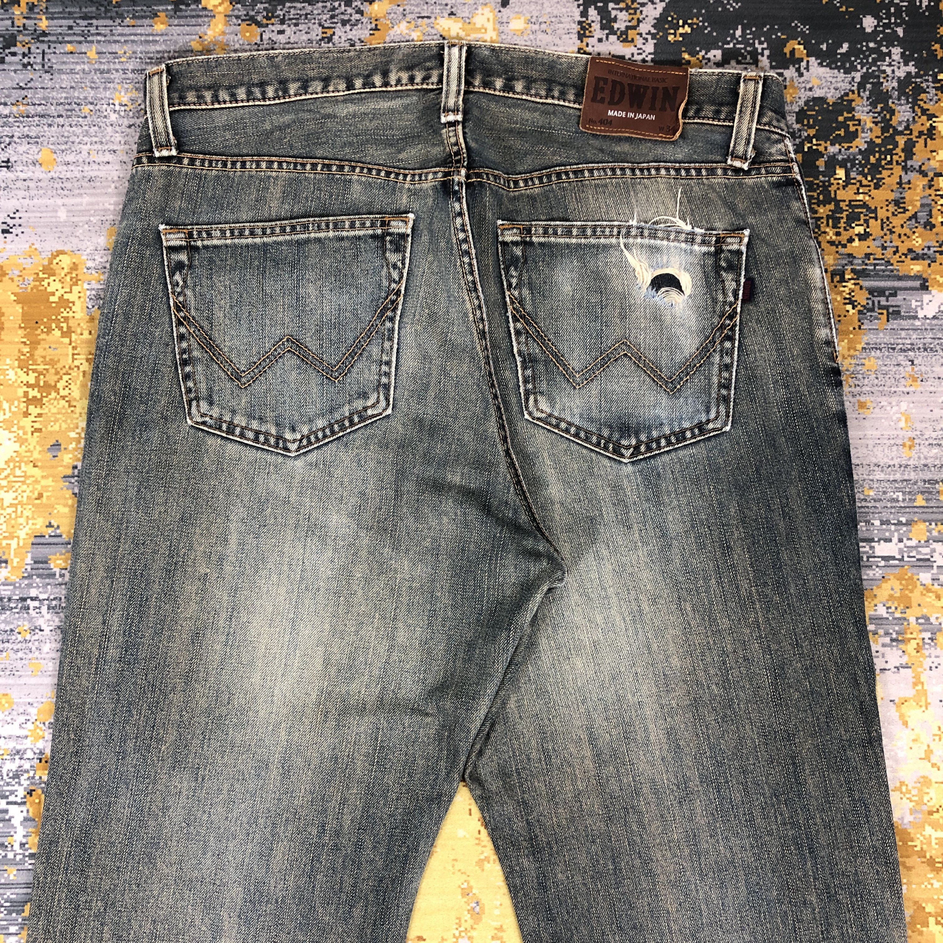 Edwin × Vintage Vintage Edwin 404 Jeans 37 x 29 L1266 Size US 37 - 6 Thumbnail