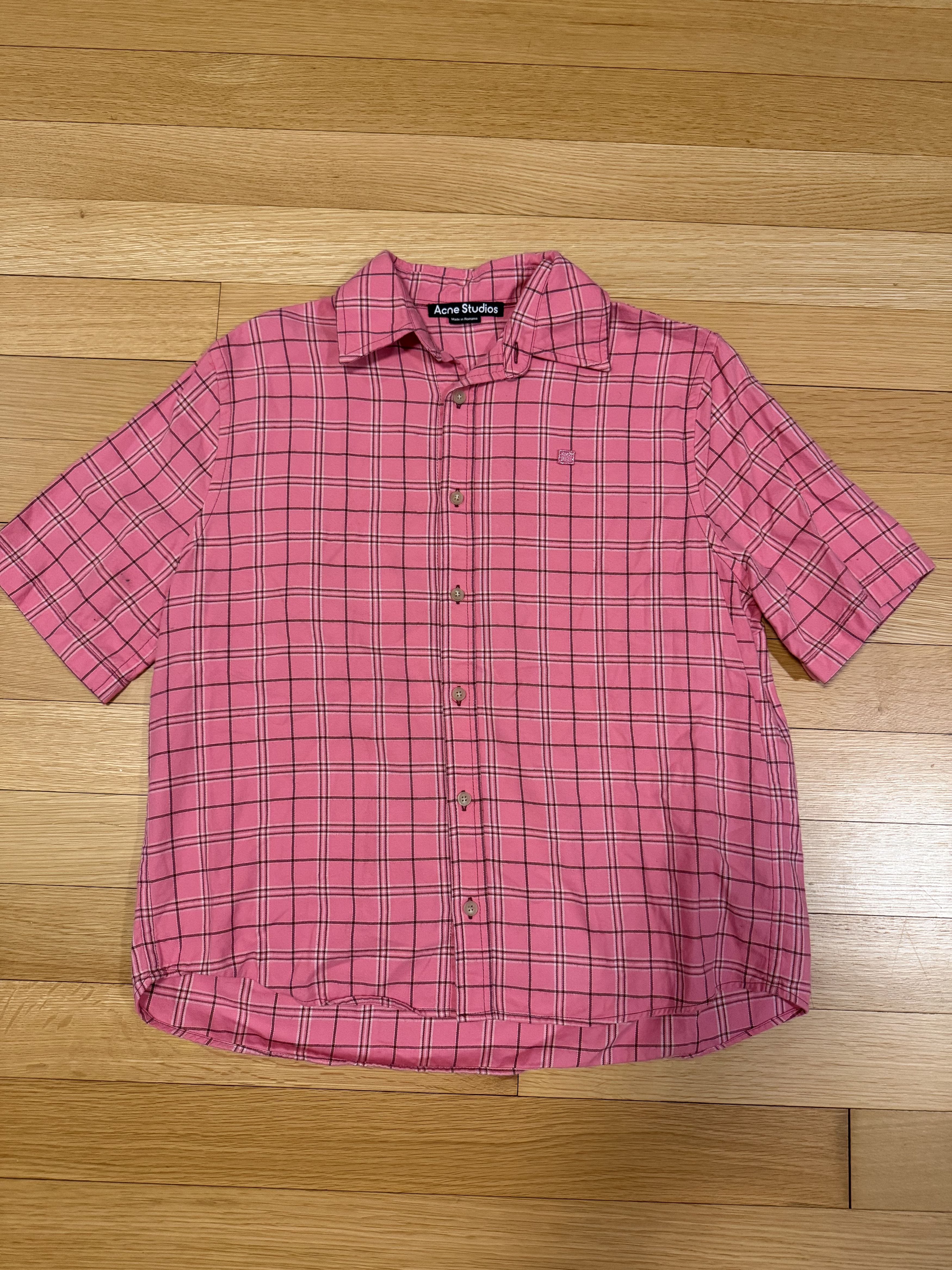 Acne Studios Acne Studios Pink Button Up Size US XXS / EU 40 - 1 Thumbnail
