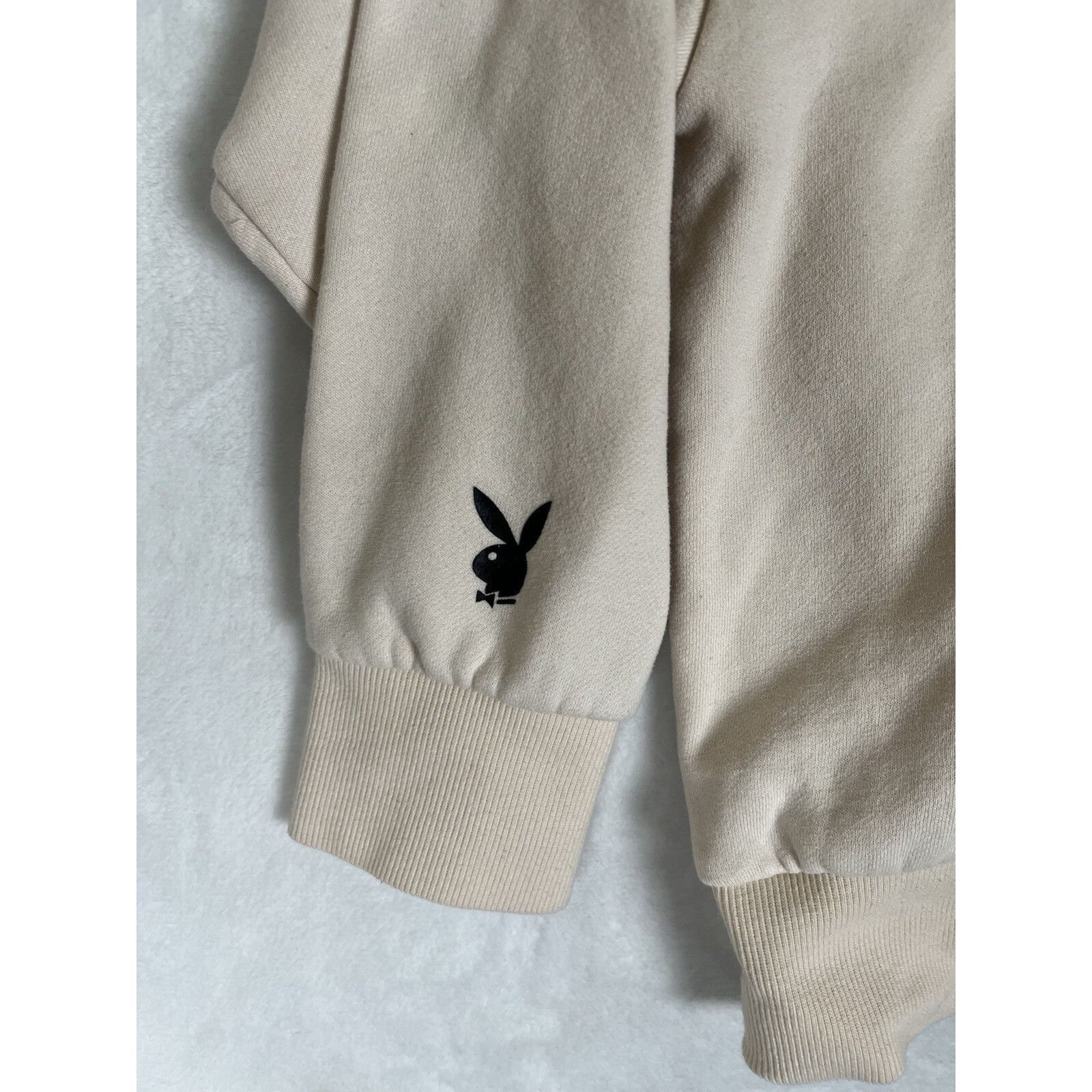 Playboy Play Boy X Pac Sun Hoodie Sweatshirt Size Medium Beige 2020 Size US M / EU 48-50 / 2 - 2 Thumbnail