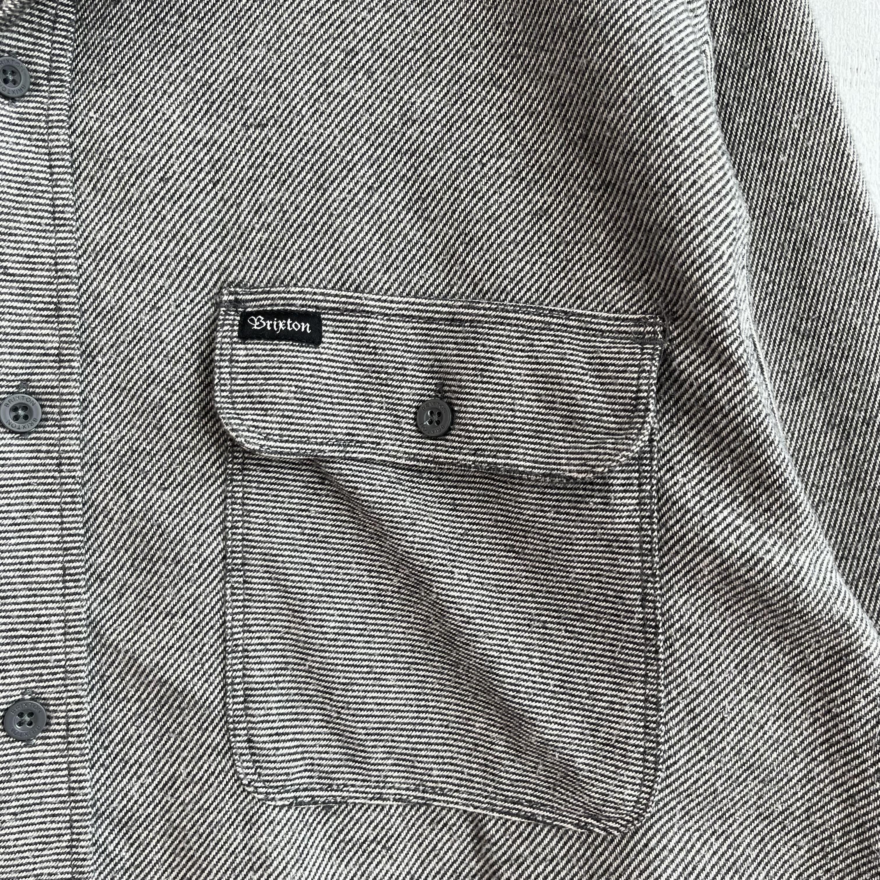 Brixton × Flannel Vintage BRIXTON Pinstripe Minimalist Thick Flannel Size US M / EU 48-50 / 2 - 3 Thumbnail