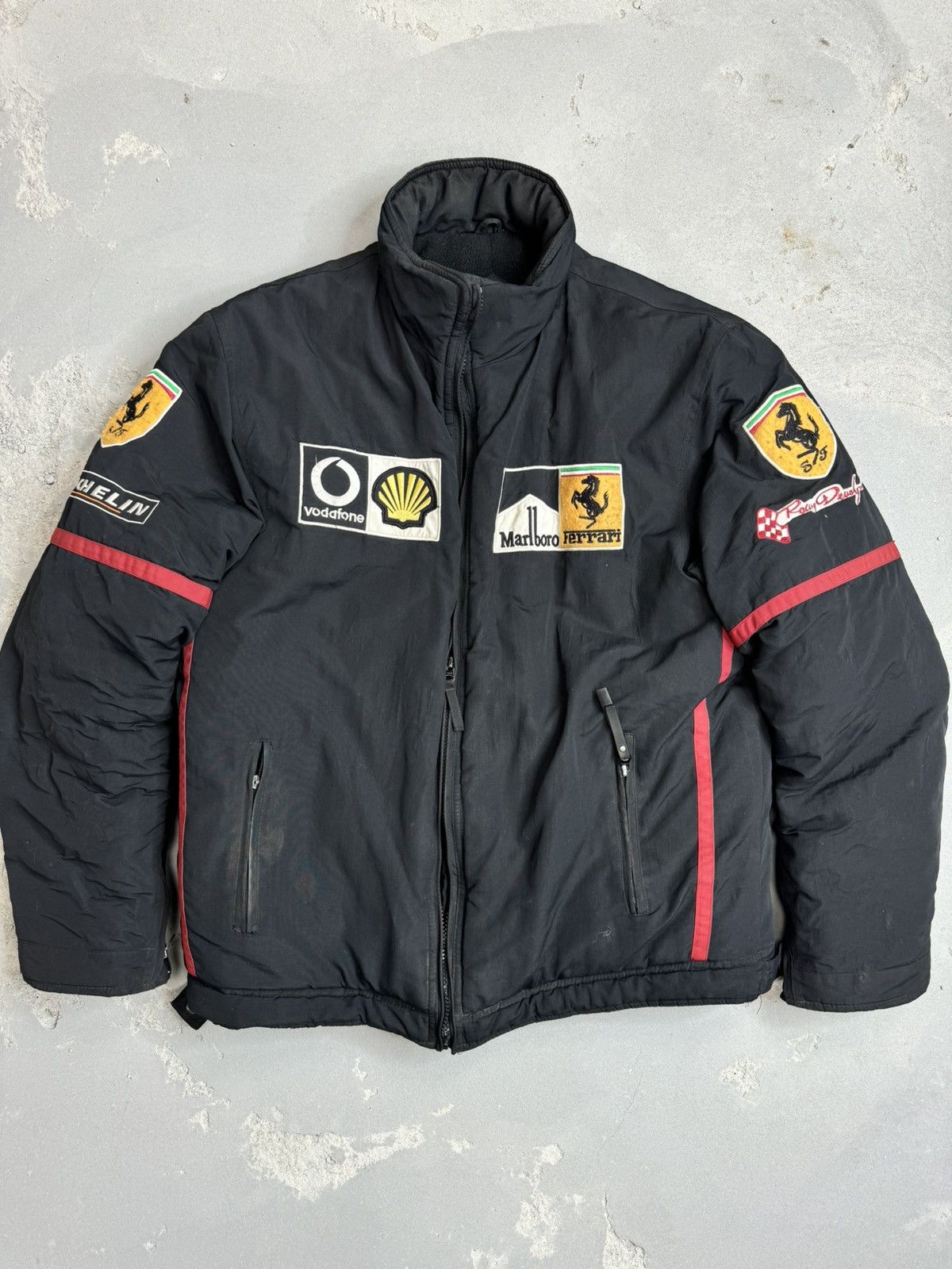 Ferrari Vintage Ferrari FedEx Puffer Jacket Size US M / EU 48-50 / 2 - 2 Thumbnail