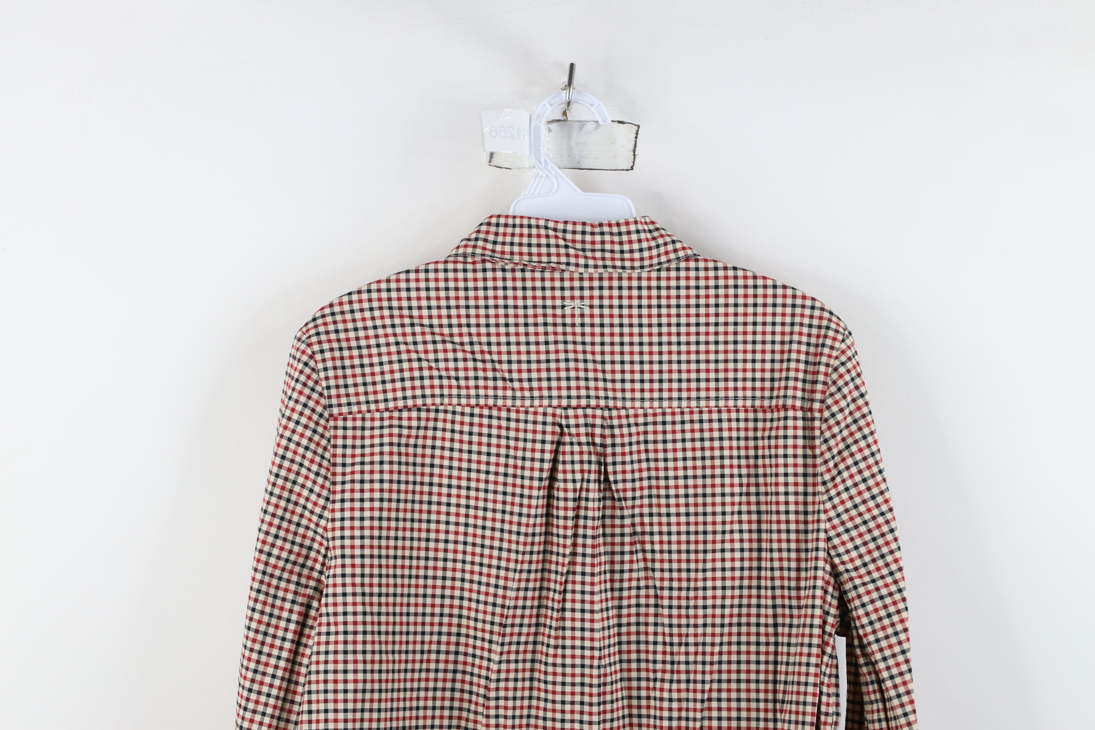 Vintage Vintage 90s Streetwear Ruffled Collared Button Shirt Plaid Size M / US 6-8 / IT 42-44 - 13 Thumbnail