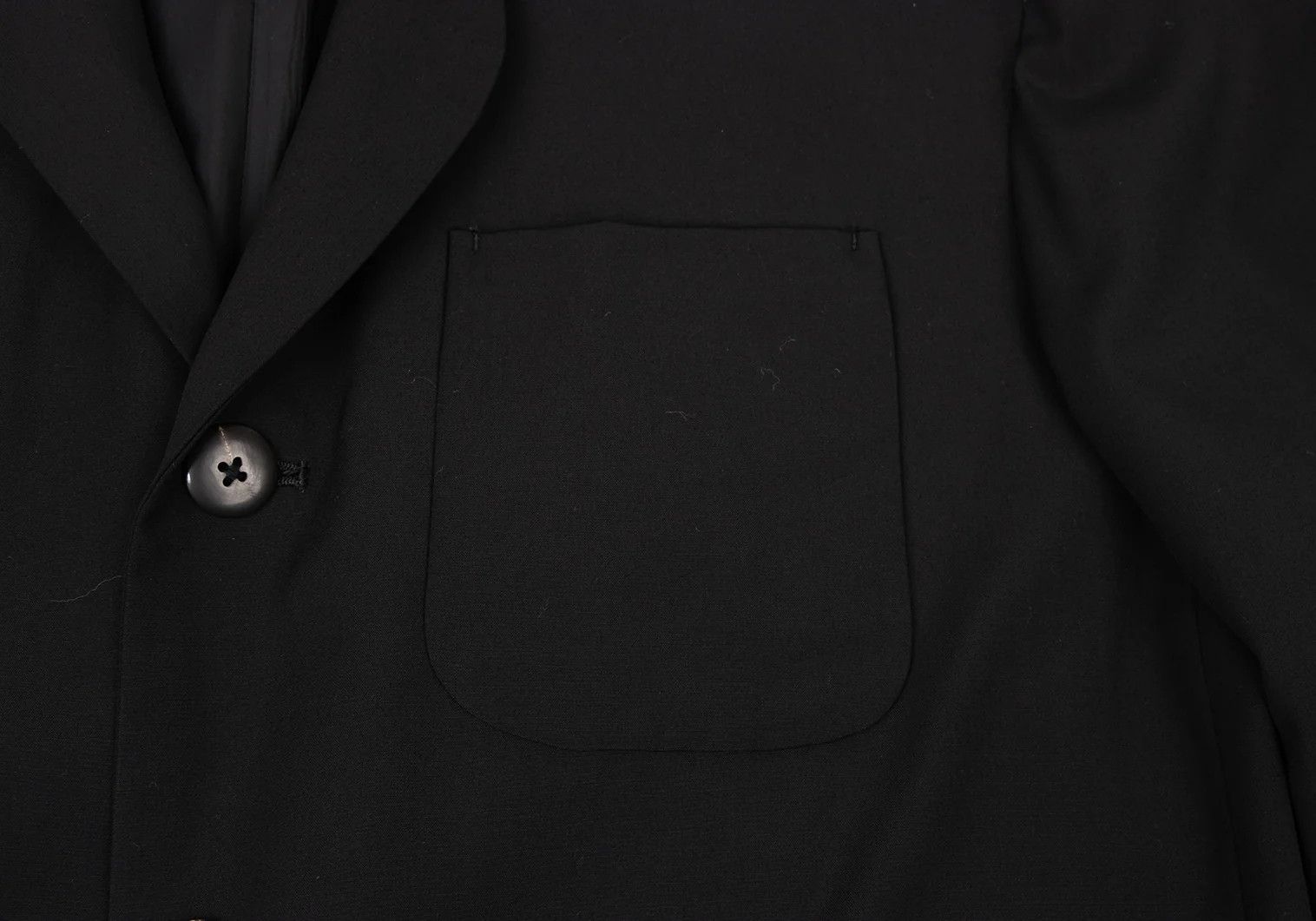 Yohji Yamamoto Yohji Yamamoto Wool Gabardine Jacket Black S Size US S / EU 44-46 / 1 - 4 Thumbnail