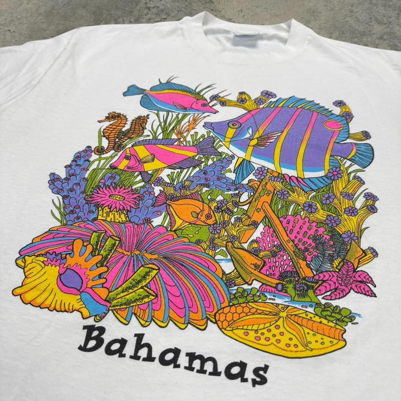 Hanes × Vintage Vintage 90s Single Stitch Bahamas Fish T-Shirt Size US L / EU 52-54 / 3 - 1 Thumbnail