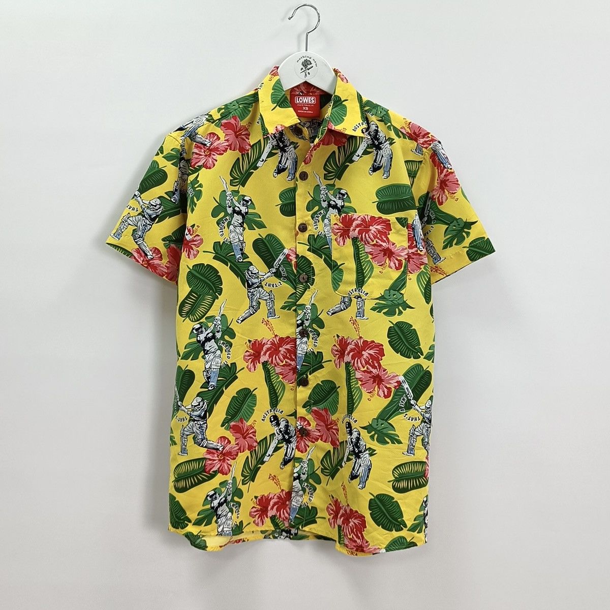 Vintage Lowes Australia Hawaiian shirt Flowers Cricket y2k hype Size US XS / EU 42 / 0 - 1 Thumbnail