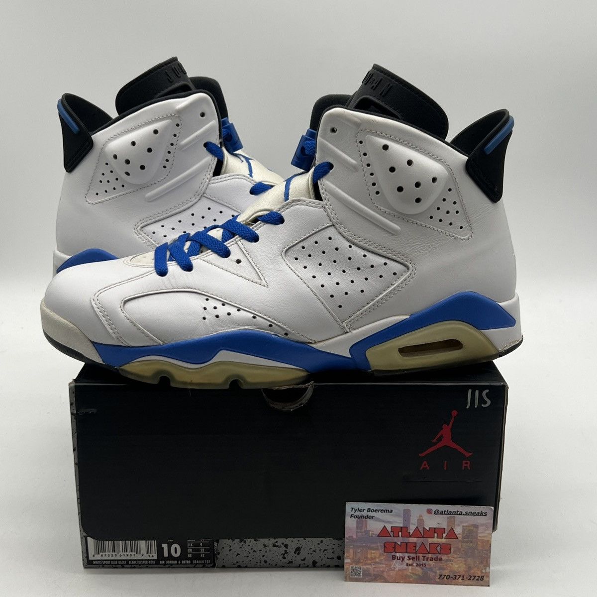 Jordan Brand Air Jordan 6 Sport blue Size US 10 / EU 43 - 1 Thumbnail