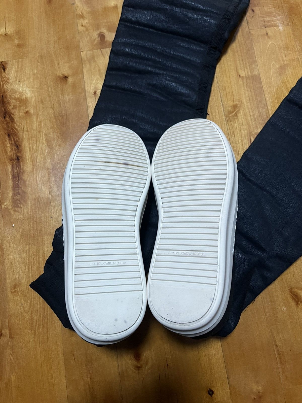 Rick Owens Drkshdw Rick owens drkshdw wax thigh high stocking ramones sz 38 Size US 8 / IT 38 - 7 Thumbnail