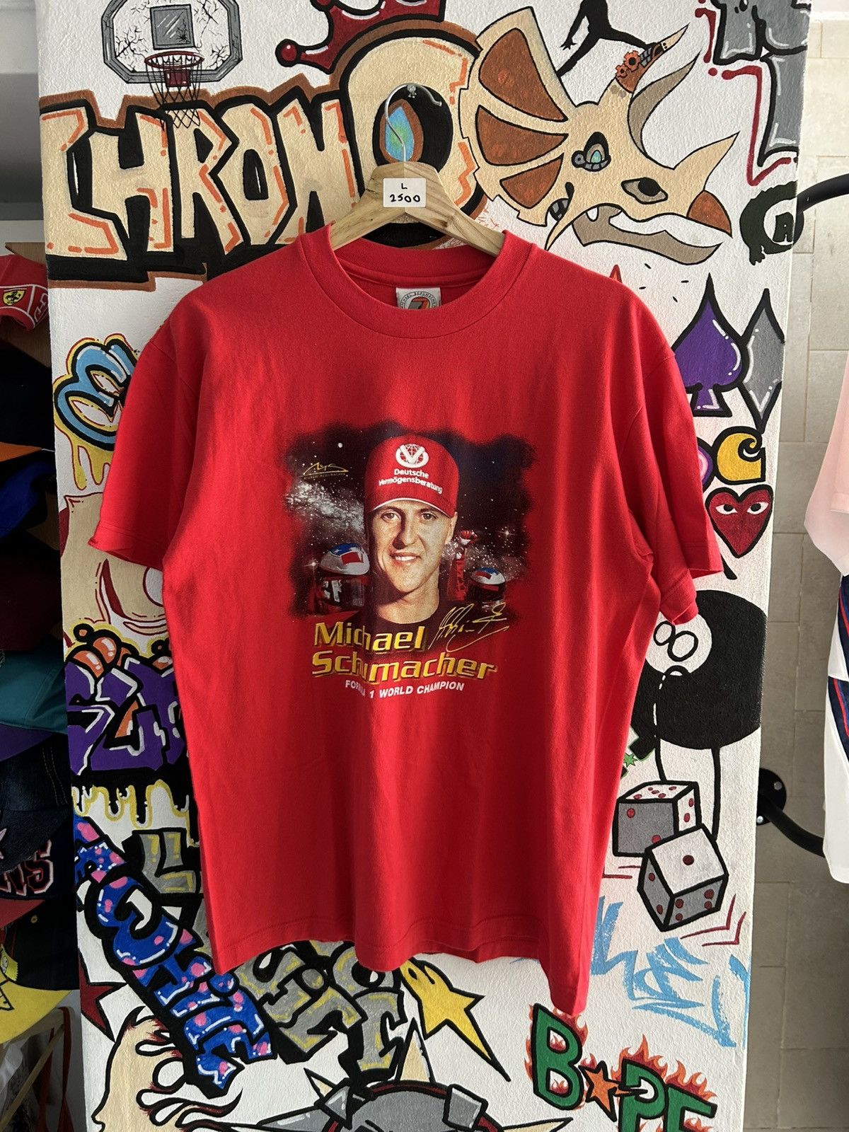 Ferrari × Vintage 90s Michael Schumacher Tee Size US L / EU 52-54 / 3 - 1 Thumbnail