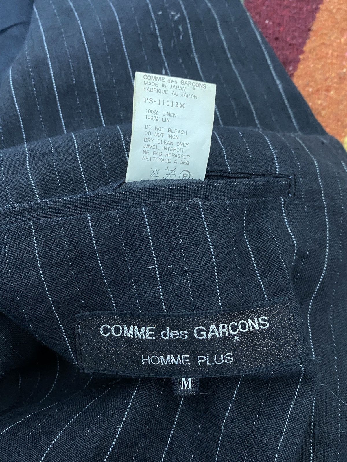 Comme des Garcons Homme Comme des Garcons Home Plus Pinstripe Oversized Jacket Size US M / EU 48-50 / 2 - 3 Thumbnail