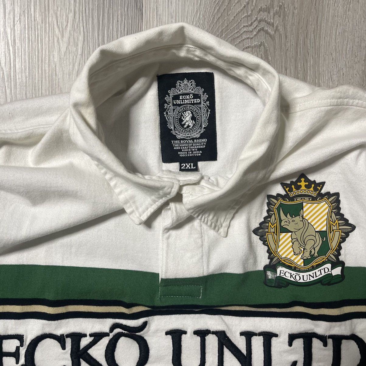 Ecko Unltd. Ecko UNLTD Double sided Y2K Rugby Polo long sleeve Size US XXL / EU 58 / 5 - 2 Thumbnail