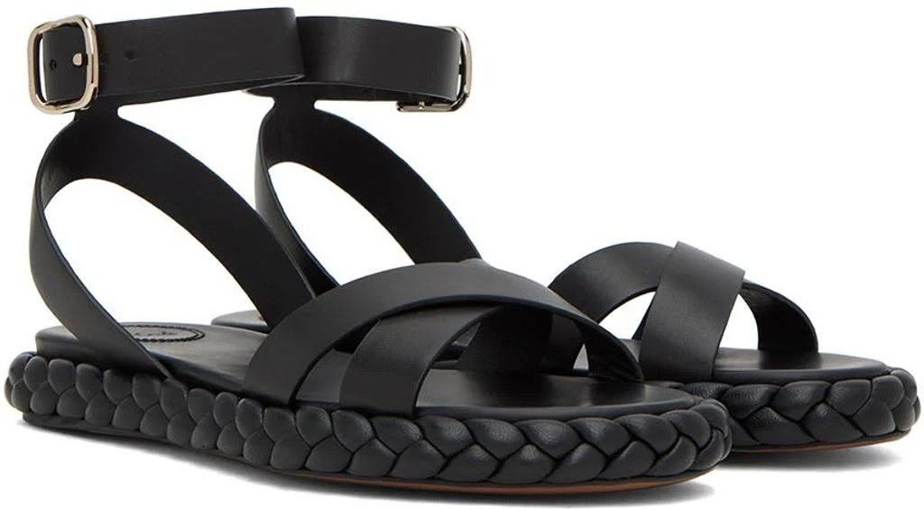 Chloe o1loc1c1024 Pip Sandals in Black Size US 7 / IT 37 - 2 Thumbnail