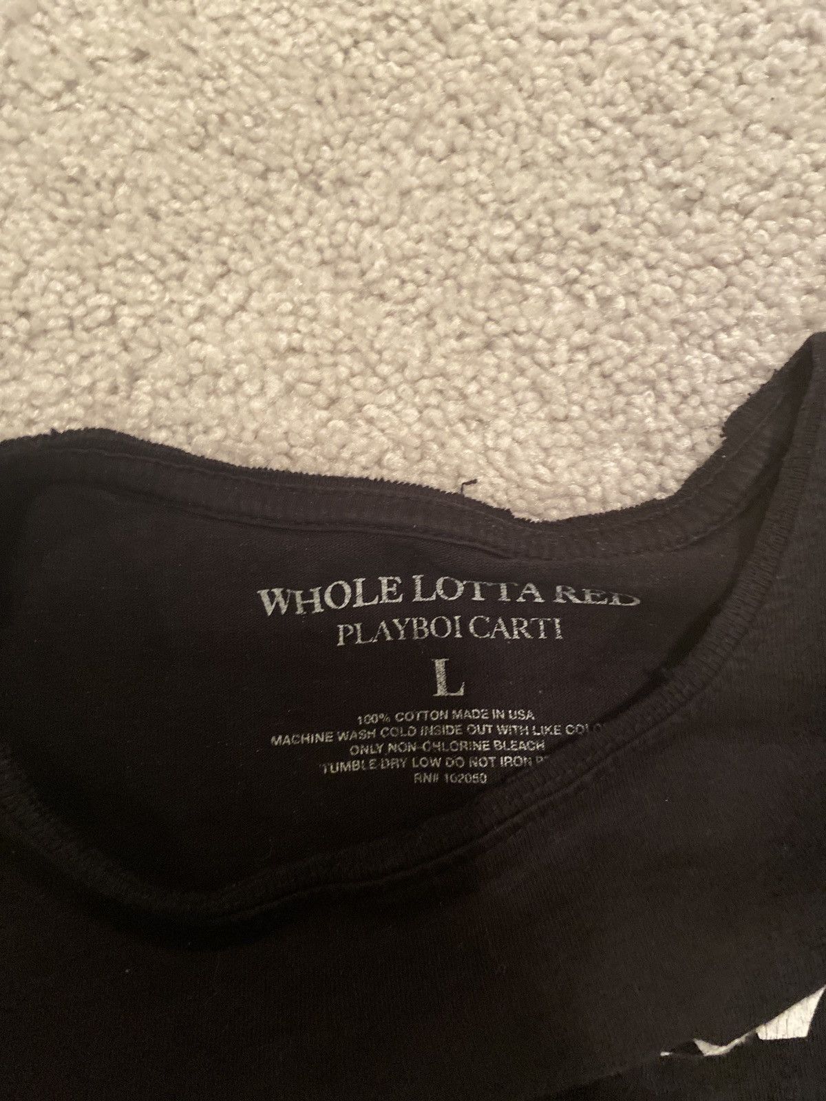 Playboi Carti Playboi Carti Falling In Reverse Whole Lotta Red T-Shirt [L] Size US L / EU 52-54 / 3 - 5 Thumbnail