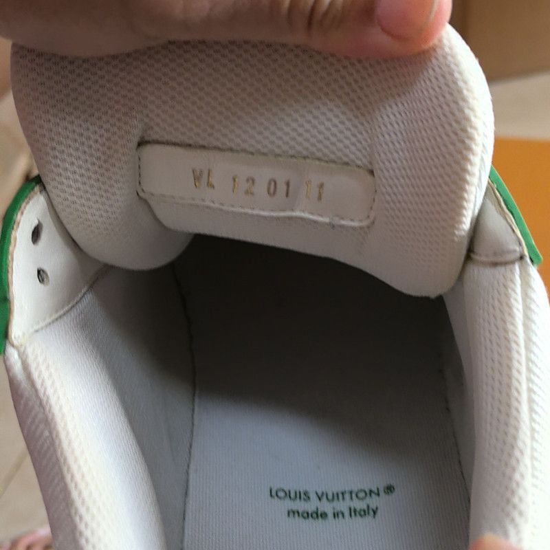 Louis Vuitton Louis Vuitton Green White Trainer Fashion Sneakers -2508 Size US 11 / EU 44 - 5 Thumbnail