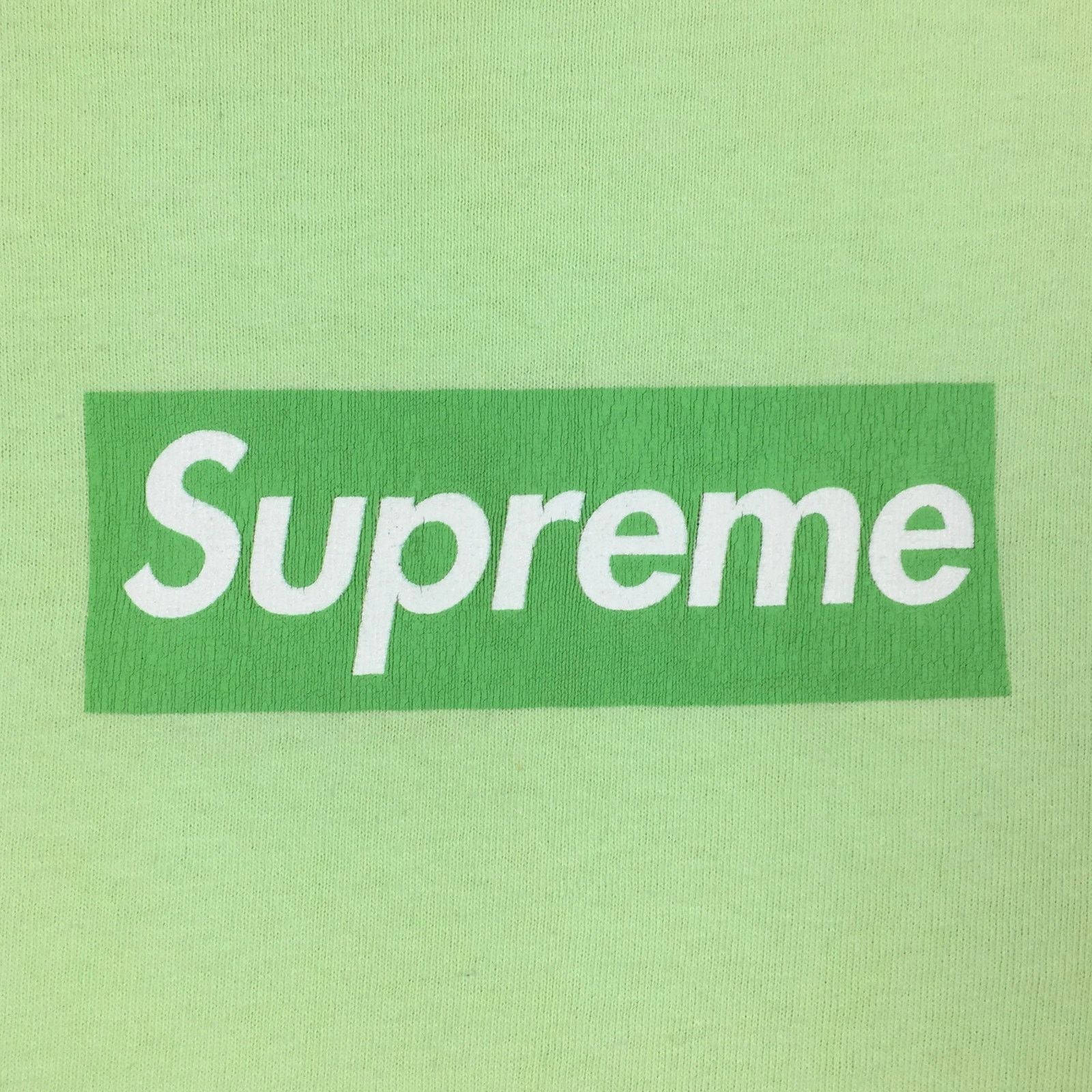 Supreme 2007 Supreme Lime Green Box Logo Tee Size US L / EU 52-54 / 3 - 3 Thumbnail