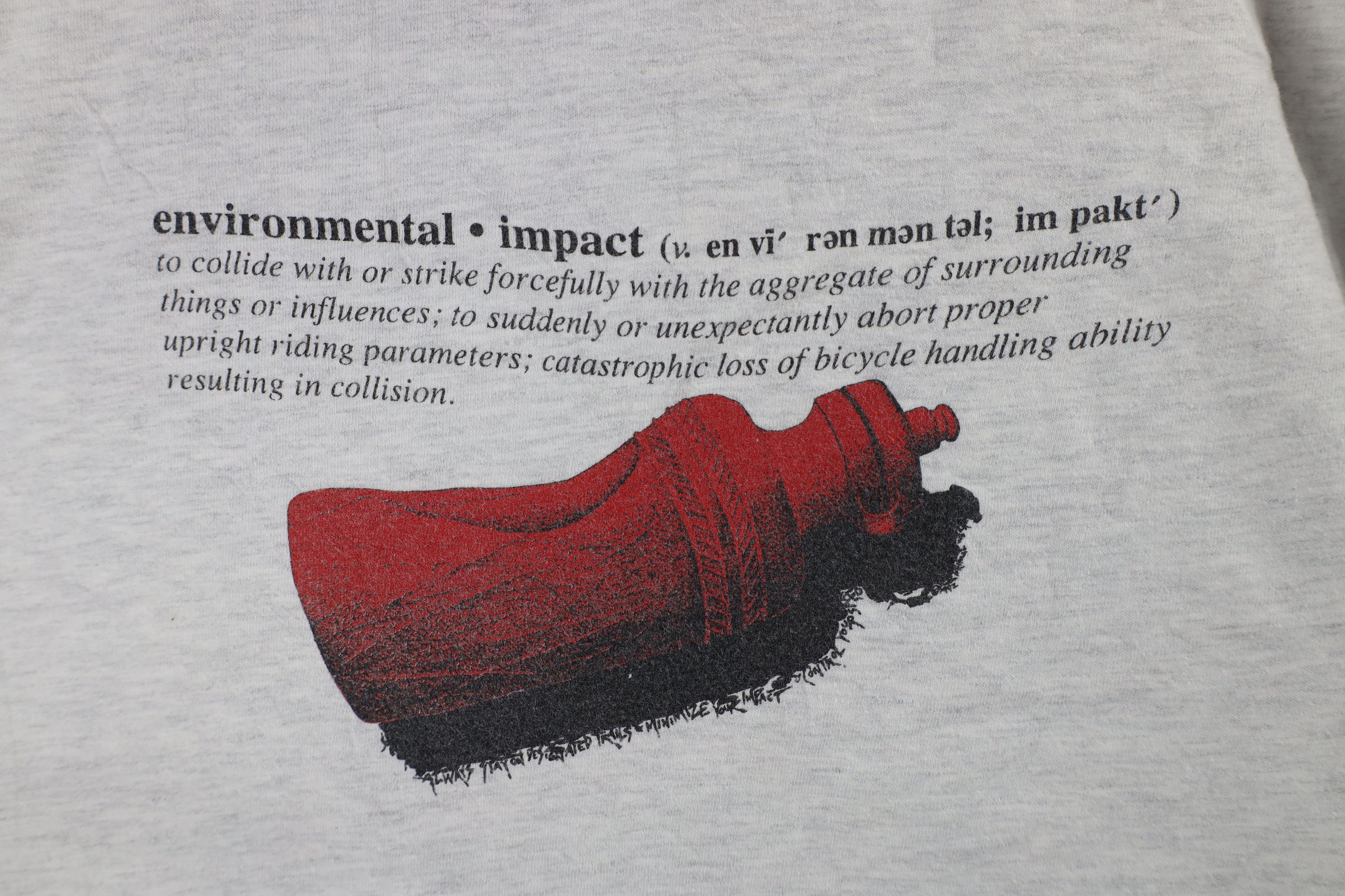 Vintage Vintage 90s Primal Wear Impact Skeleton Cycling T-Shirt USA Size US XL / EU 56 / 4 - 4 Thumbnail