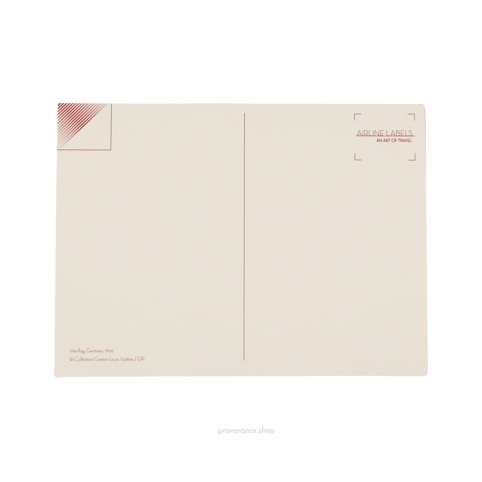 Louis Vuitton 🔴Airline Label Postcard Sticker- INTERFLUG Size ONE SIZE - 2 Thumbnail