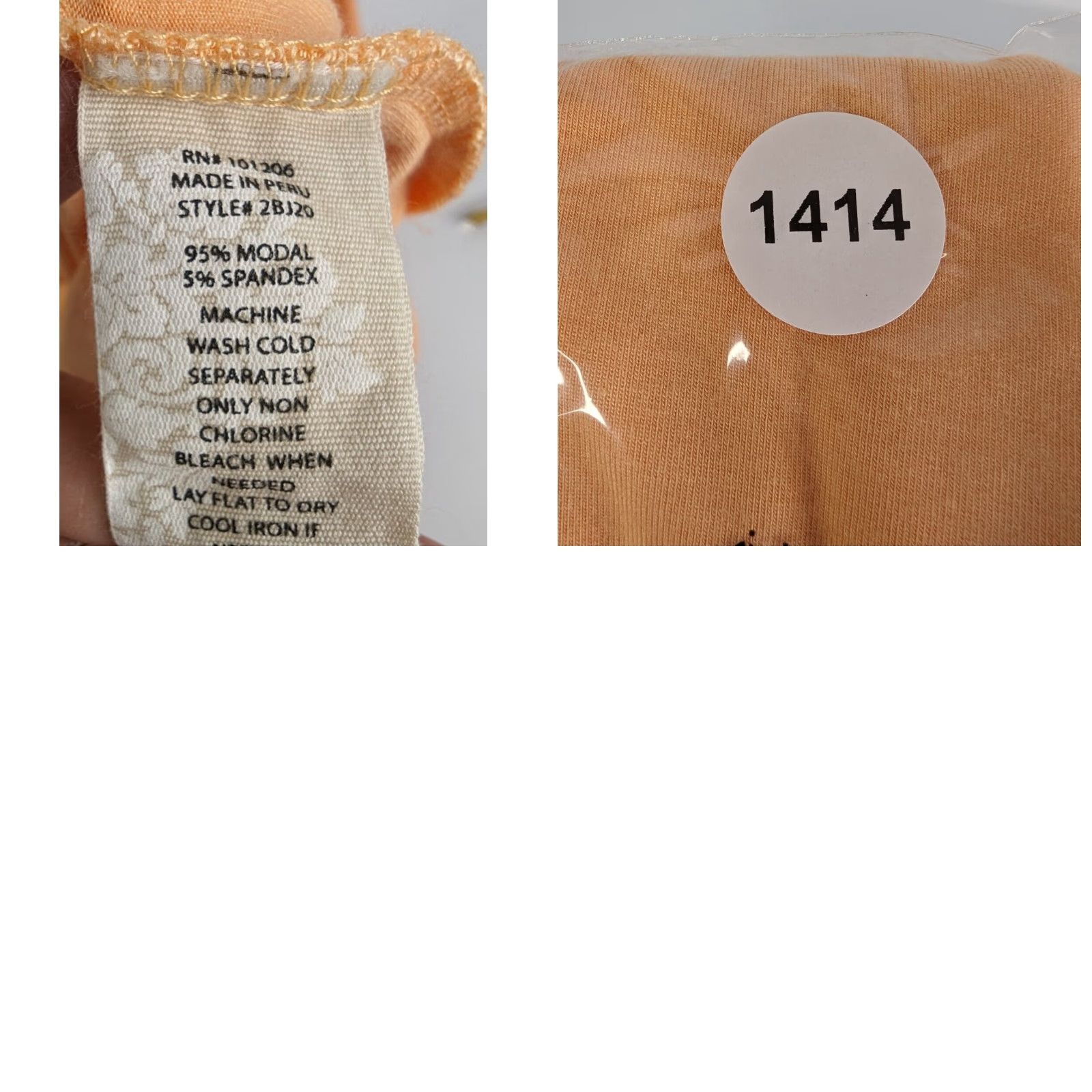 Soft Surroundings Soft Surroundings Top Womens Small Orange Knit Peekaboo Sleeveless Tee Model Tank Jersey Modal Round Neck Casual Tunic Size S Size S / US 4 / IT 40 - 8 Thumbnail