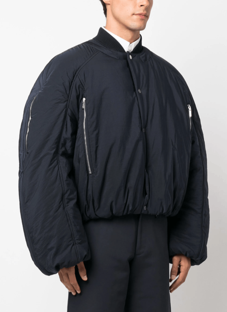 Jacquemus Jacquemus Croissant puffer bomber jacket Dark Navy Size US L / EU 52-54 / 3 - 11 Thumbnail