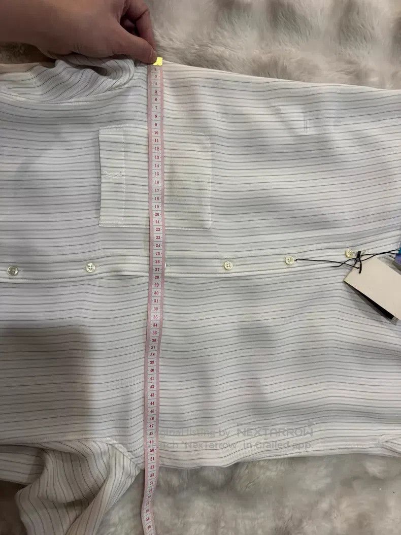 Saint Laurent Paris Saint Laurent Paris Mulberry Silk Striped Shirt Size XS / US 0-2 / IT 36-38 - 6 Thumbnail