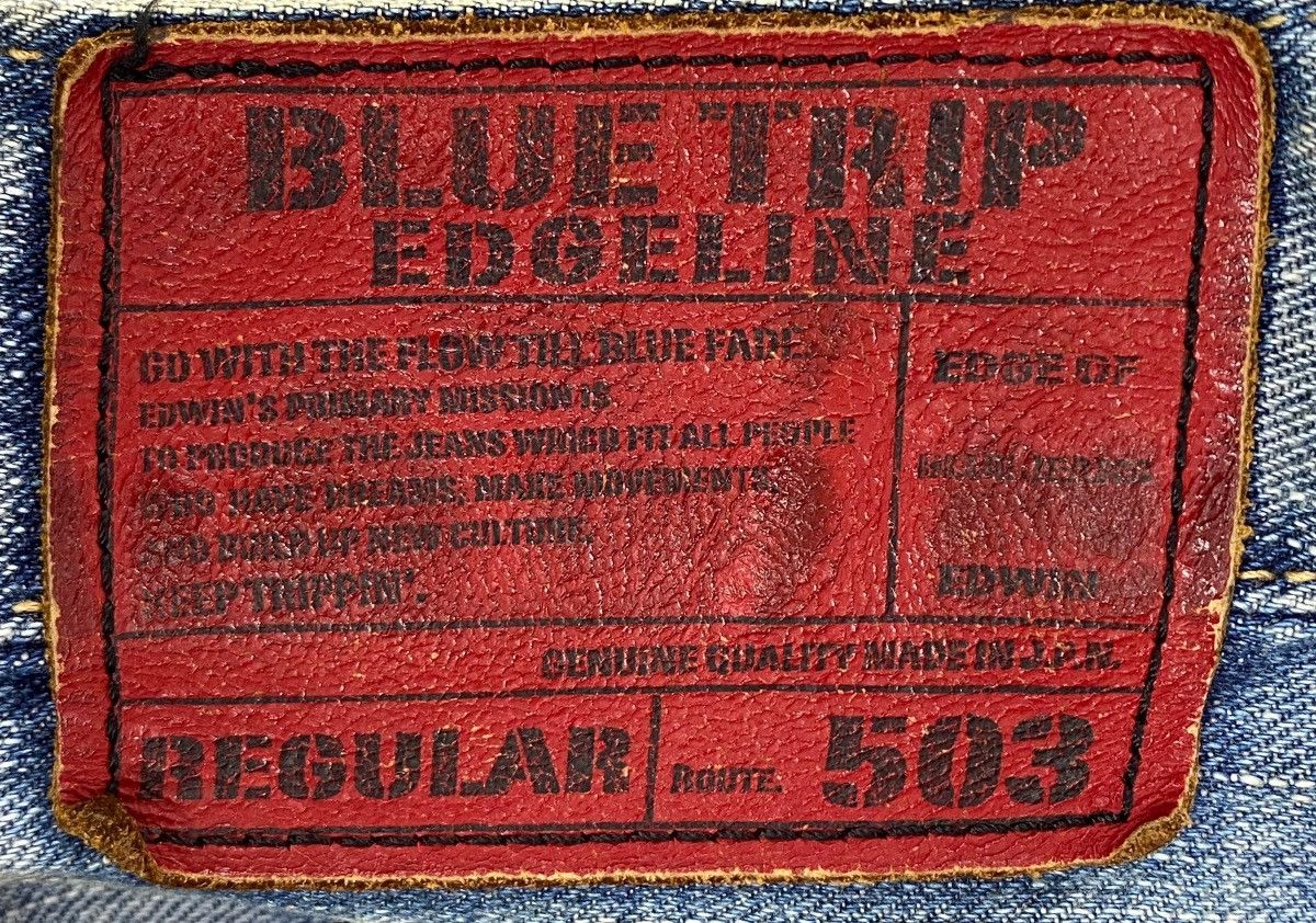 Edwin Edwin Whiskered Faded Wash Style Wide Fit Jeans Size US 32 / EU 48 - 11 Thumbnail