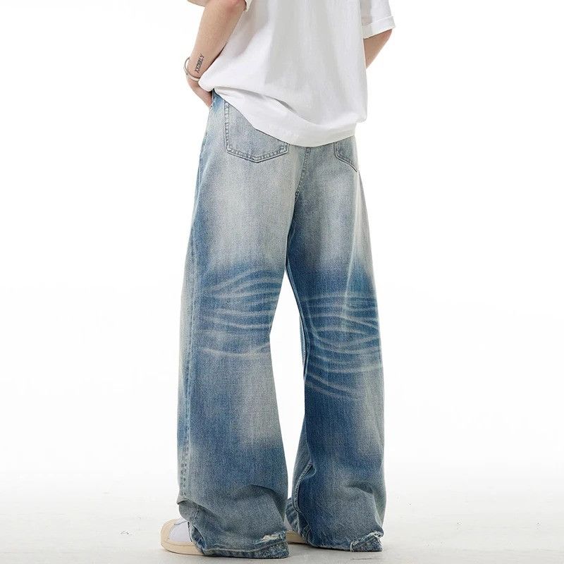 Jean American Style Washed Jeans Size US 33 - 2 Thumbnail