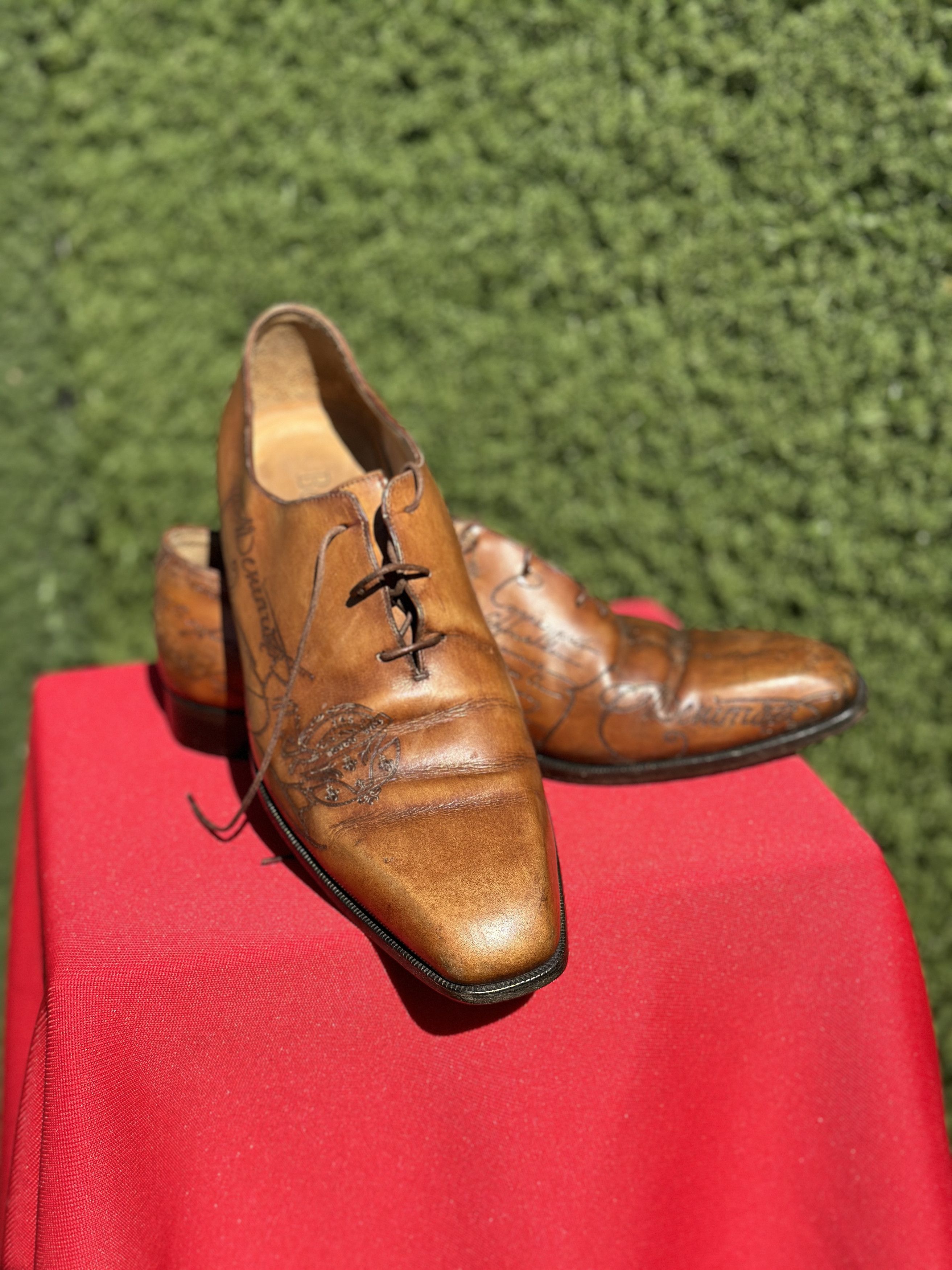 Berluti Berluti Scritto Venezia Leather Oxford Shoes EU 42.5 US 9.5 Size US 9.5 / EU 42-43 - 1 Thumbnail