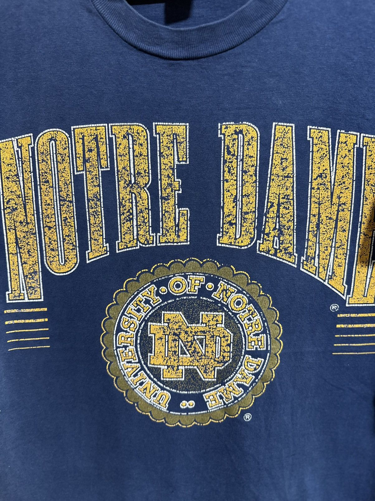 Vintage Vintage University Of Notre Dame Sun Faded Size US S / EU 44-46 / 1 - 2 Thumbnail