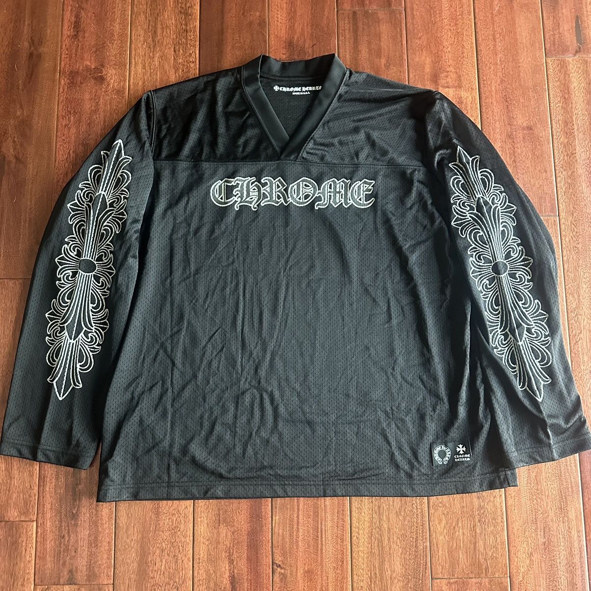 Chrome Hearts Ppo Form Mesh Warm Up Jersey Print Long Sleeve