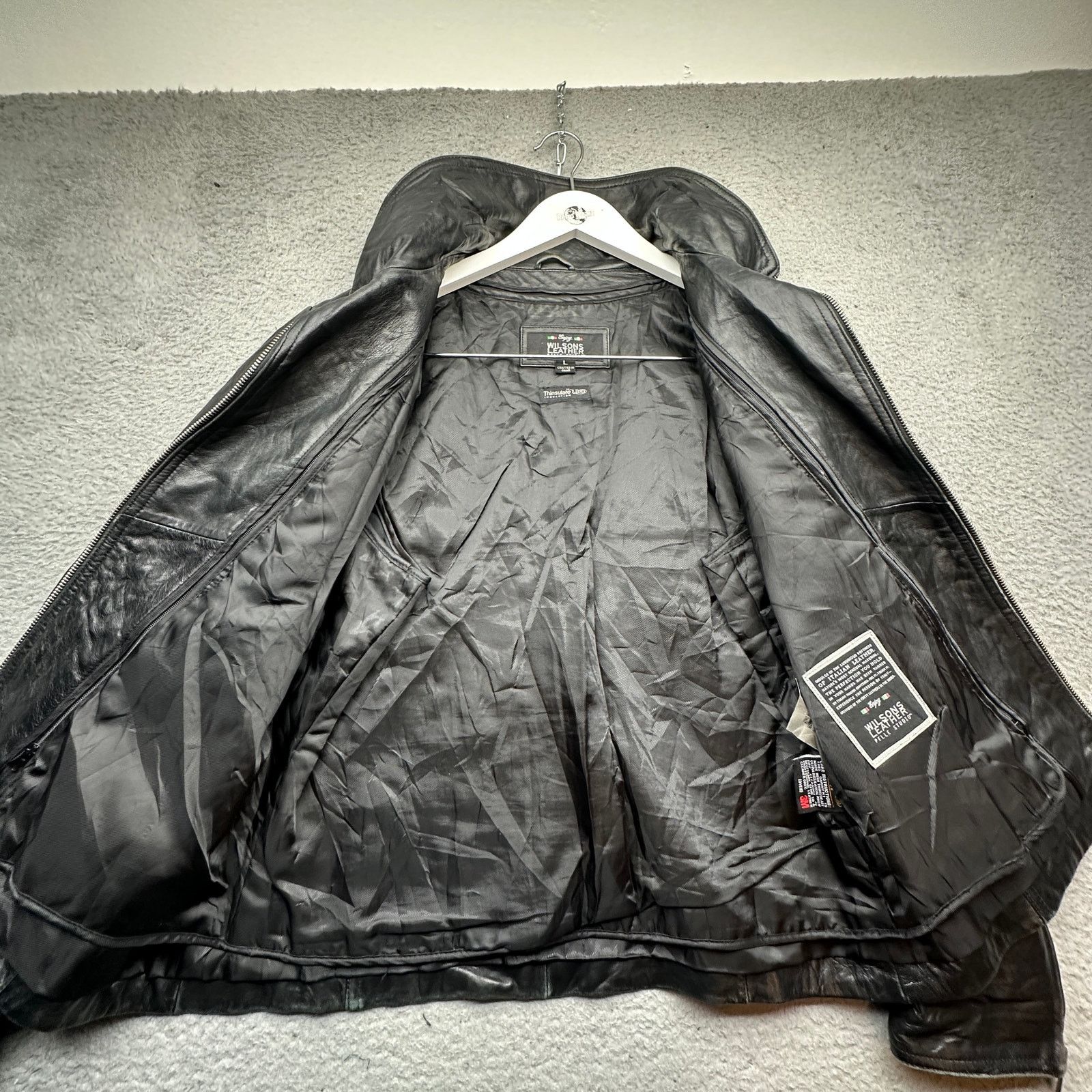Wilsons Leather Wilsons Leather Pelle Studio Leather Jacket Womens Large Size L / US 10 / IT 46 - 8 Thumbnail