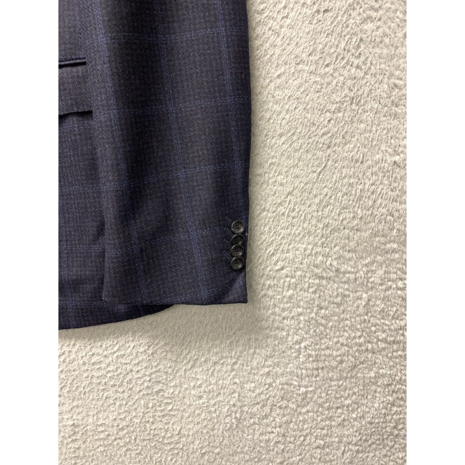 Ermenegildo Zegna Z Zegna Blazer Wool Dark Plum Double Vent Notch Lapel Men 41 Chest 52 L Size Big & Tall Regular Size 52R - 4 Thumbnail