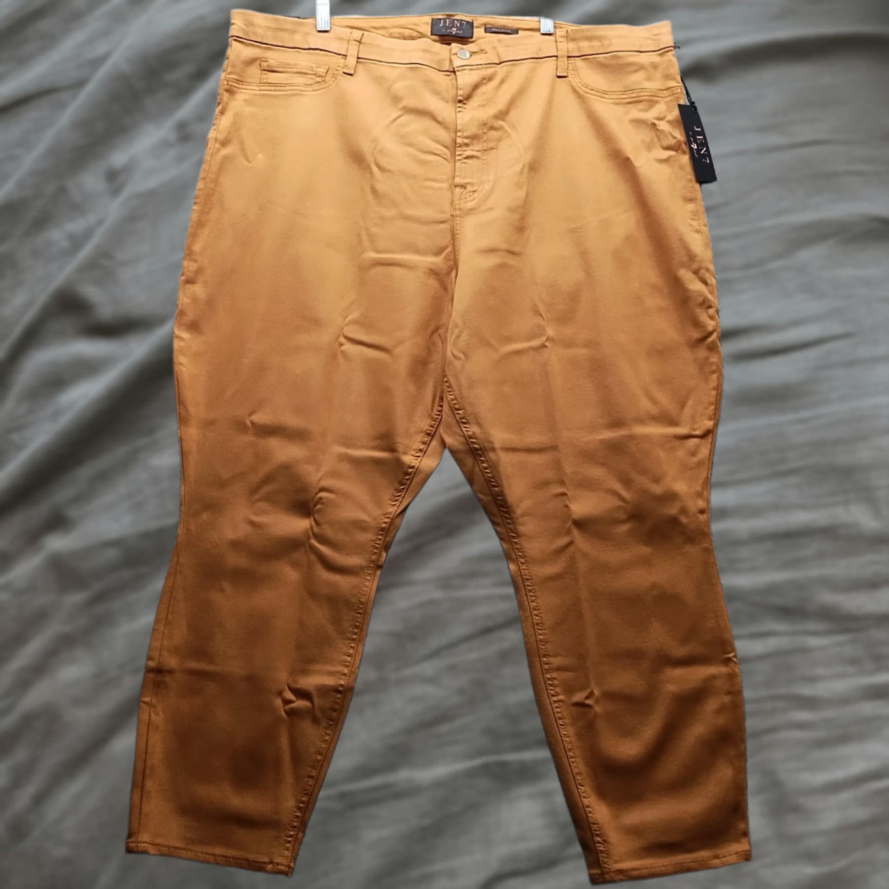 7 For All Mankind Jen7 by 7 For All Mankind Ankle Jeans Womens 26 Brown Denim Comfort Skinny Leg Size 26" / US 2 / IT 38 - 1 Thumbnail