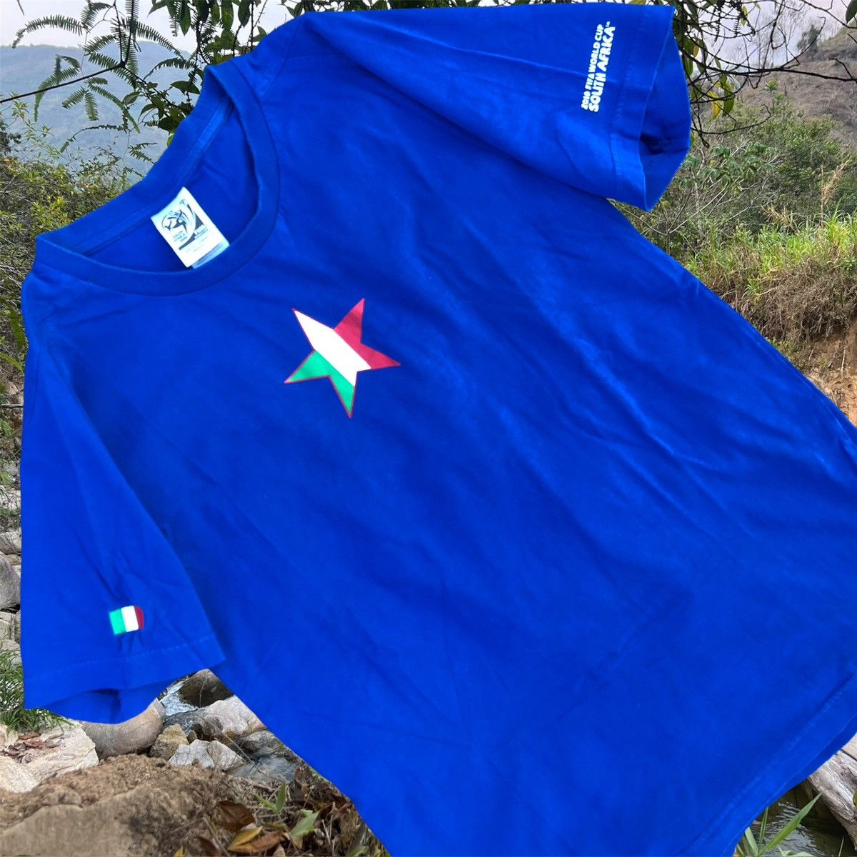 Vintage Italy 2010 fifa World Cup South Africa adidas tee shirt Size US M / EU 48-50 / 2 - 3 Thumbnail